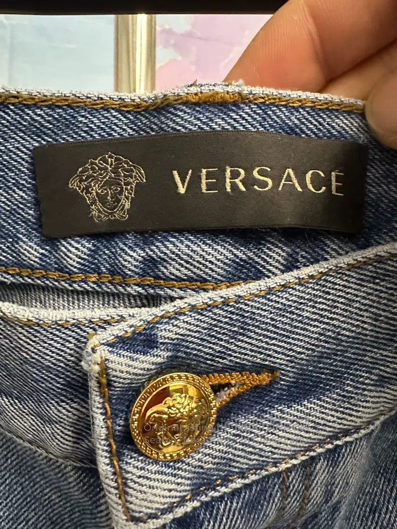 Versace Versace Graffiti jeans all over the print Size US 33 - 5 Thumbnail