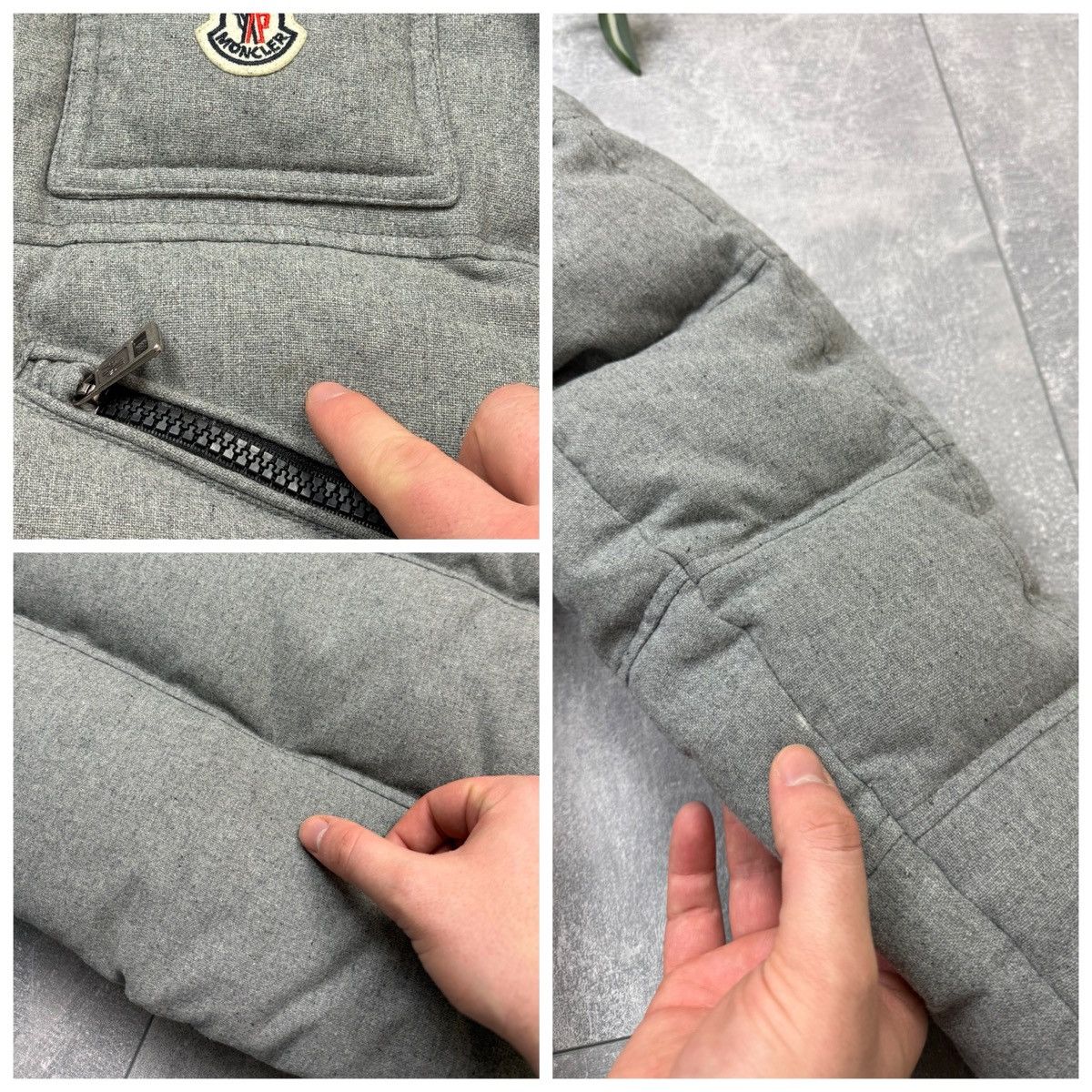 Moncler Vintage Moncler Branson Puffer Down Gray Snap Jacket Size 1 Size US S / EU 44-46 / 1 - 25 Thumbnail