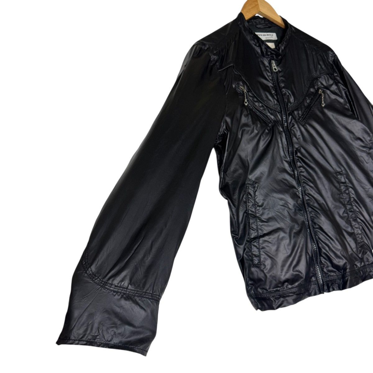 Diesel Diesel Leather Nylon Jacket DMB-W: RR55 Size US M / EU 48-50 / 2 - 8 Thumbnail