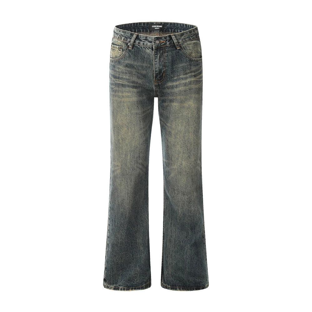 Vintage Men's vintage washed distressed flared jeans Size US 32 / EU 48 - 1 Thumbnail