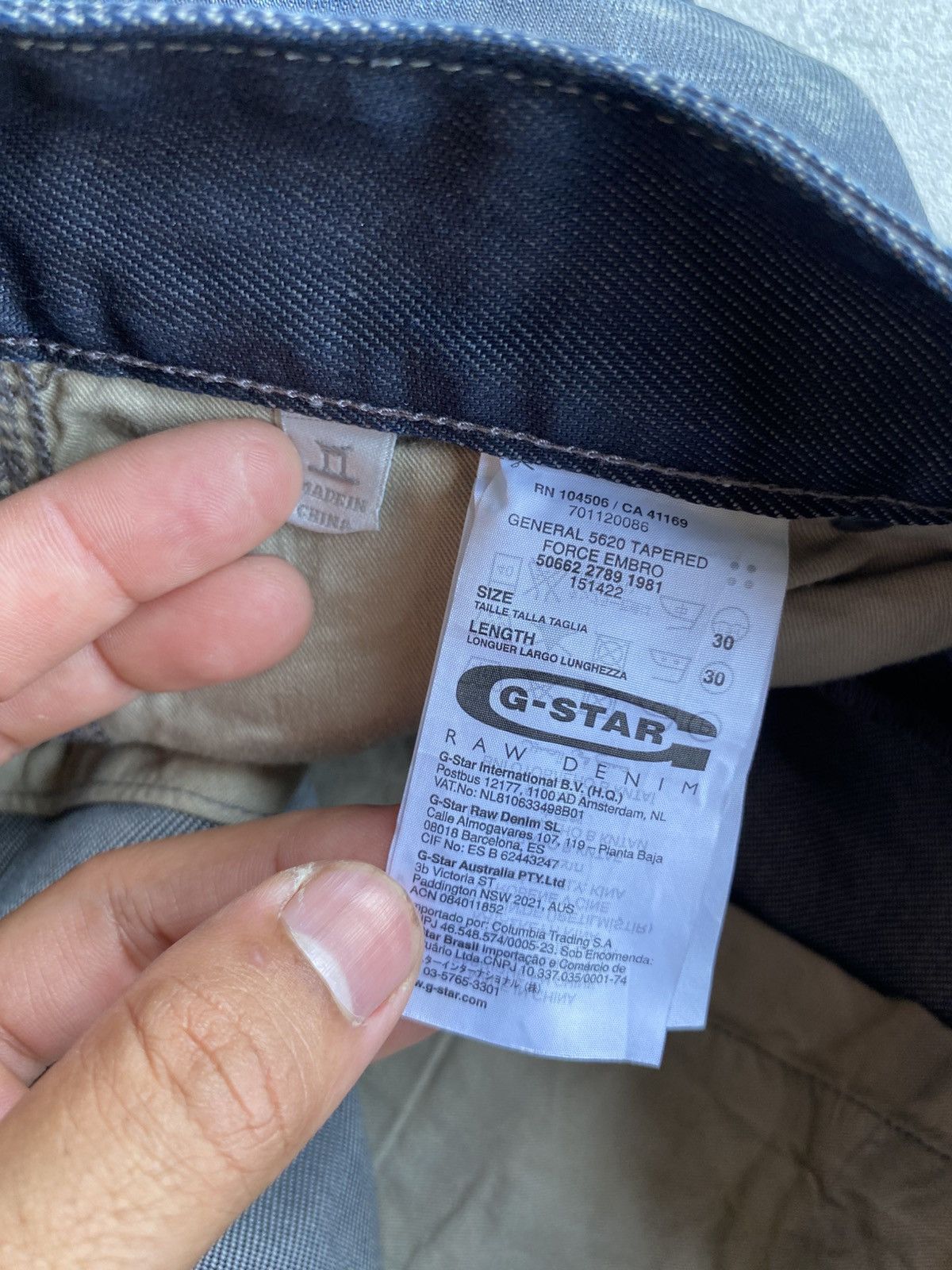 G-Star G-STAR Raw Denim Pants Size US 30 / EU 46 - 9 Thumbnail