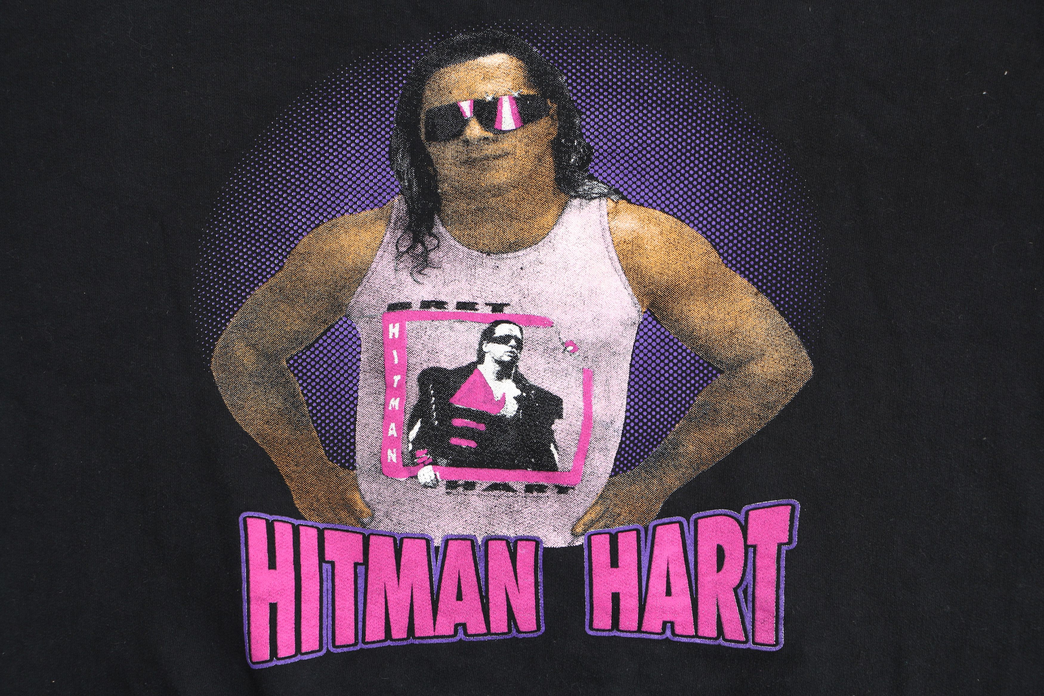 WWF Rare Bret “The Hitman” Hart Sweatshirt – European Promo Size US M / EU 48-50 / 2 - 2 Thumbnail