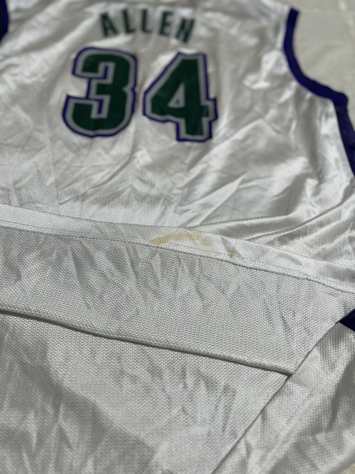 Reebok Vintage Milwaukee Bucks Jersey Size US XL / EU 56 / 4 - 8 Thumbnail