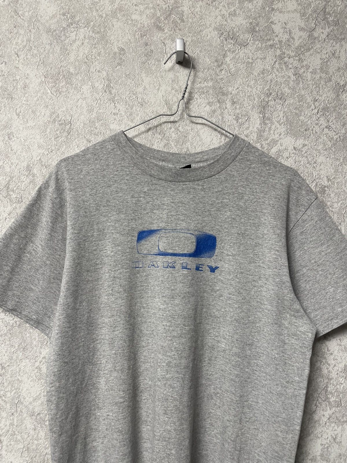 Oakley Vintage Oakley Big Logo Grey T-Shirt Size US M / EU 48-50 / 2 - 2 Thumbnail