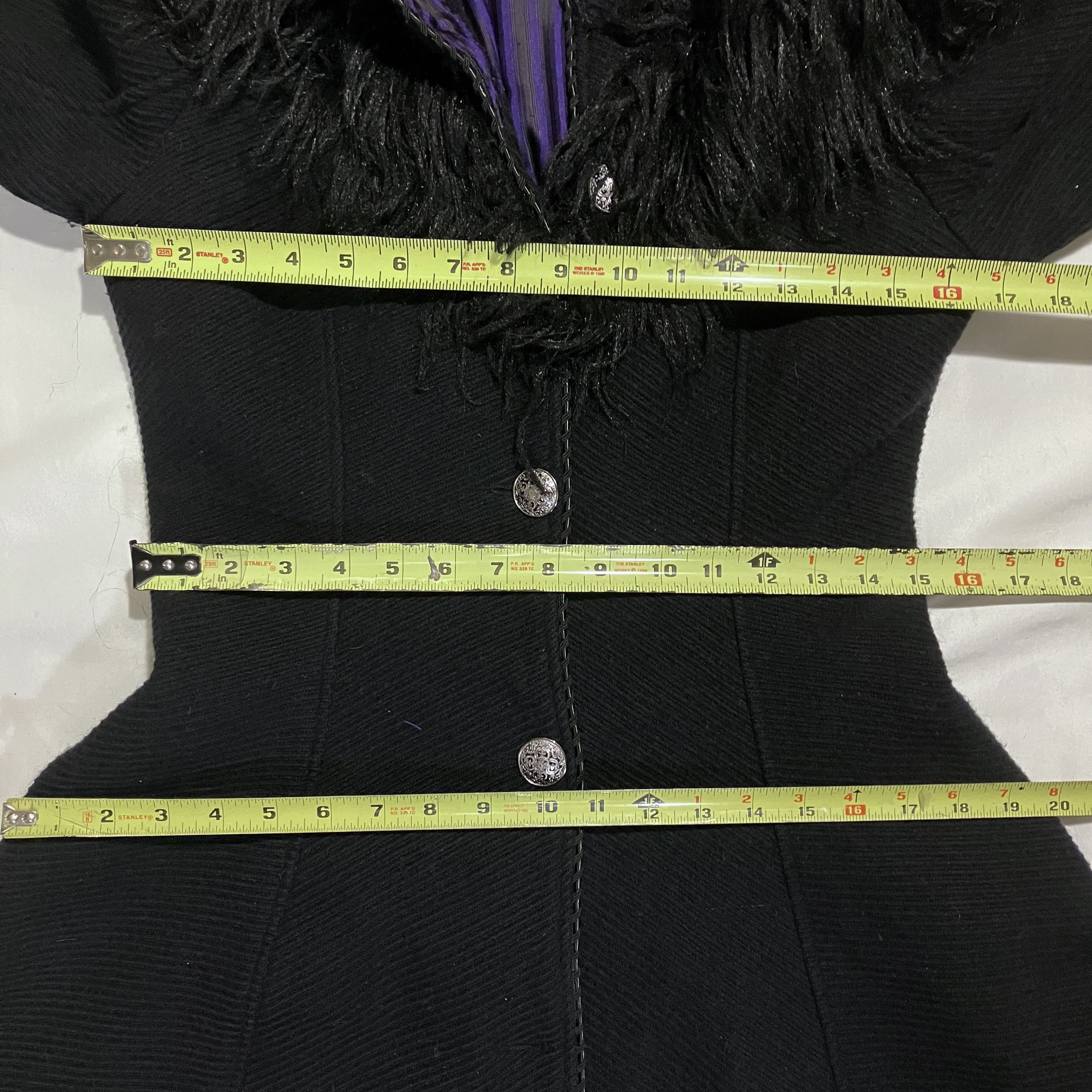Lip Service Vtg Y2K Lip Service Wicked Winter Goth Coat Size ONE SIZE - 9 Thumbnail