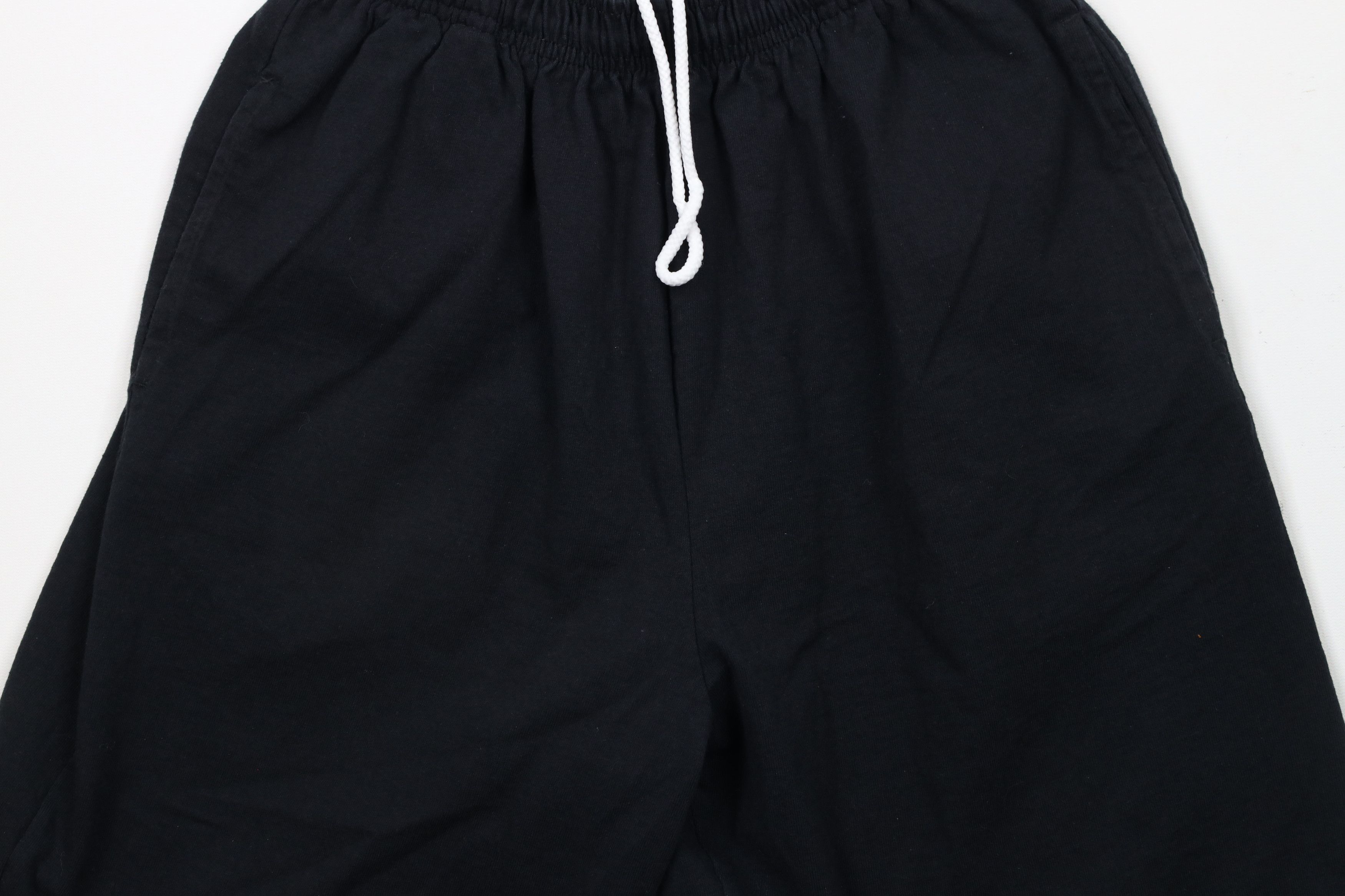 Vintage Vintage 90s Streetwear Blank Above Knee Shorts Black Cotton Size US 30 / EU 46 - 3 Thumbnail