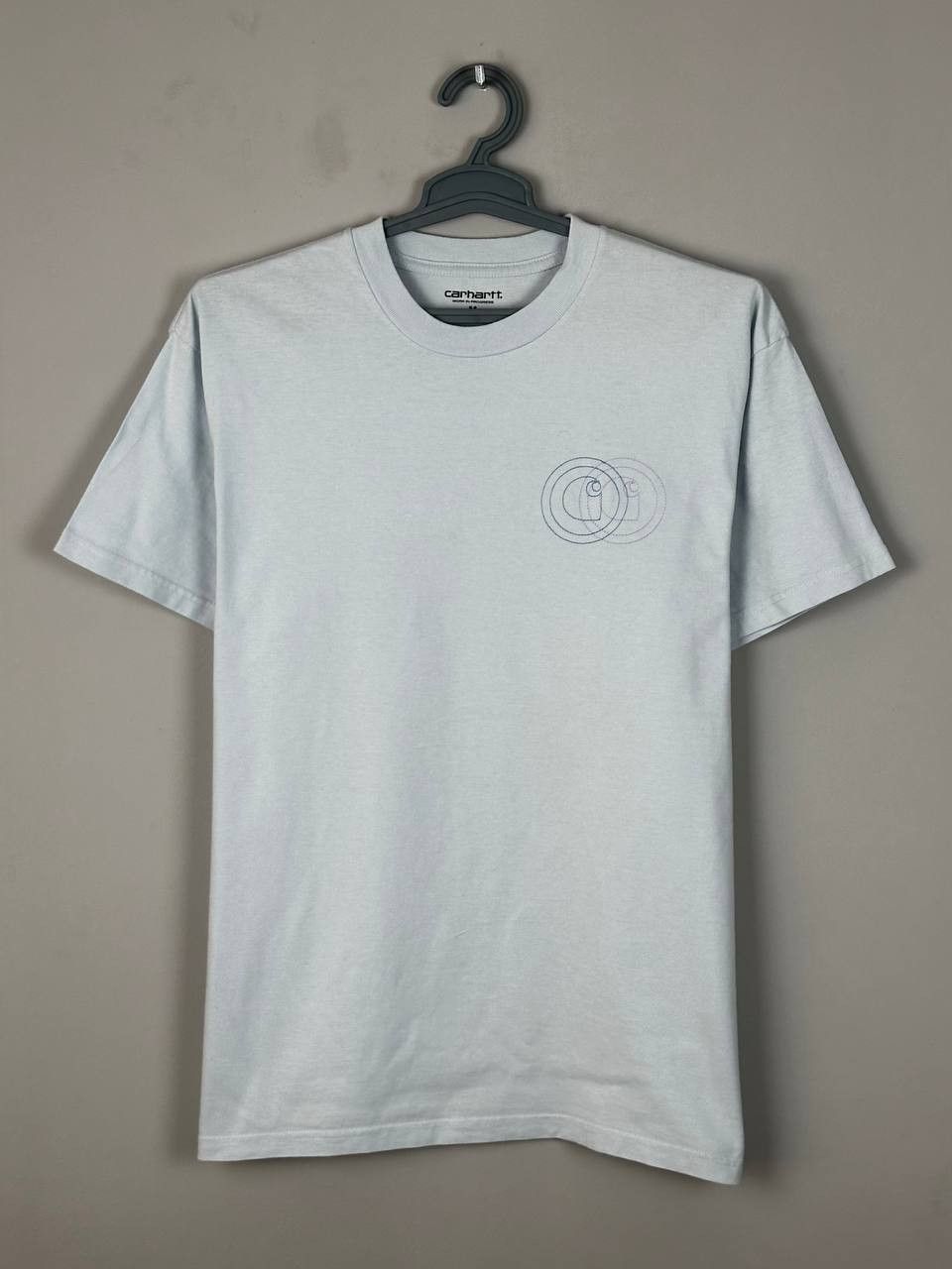 Carhartt Wip Carhartt WIP Blue Duel Logo Streetwear T Shirt Size US M / EU 48-50 / 2 - 3 Thumbnail