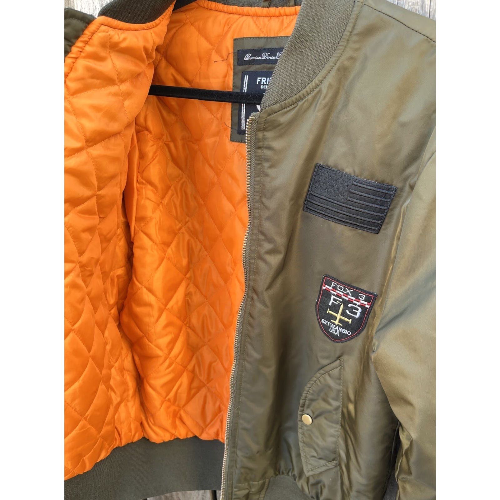 Vintage VINTAGE? No. Field Denim Jacket Green L Casual Mens Bomber Zip 4? No. Size US L / EU 52-54 / 3 - 5 Thumbnail