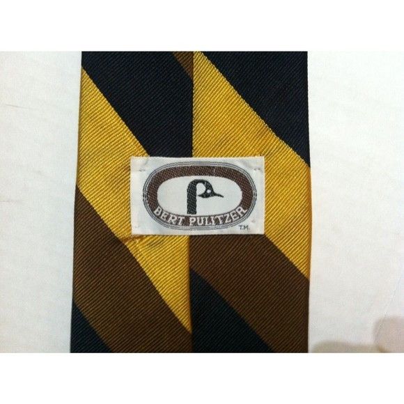 Bert Pulitzer BERT PULITZER MENS 100%SILK CLASSIC NECK TIE WIDTH: 3 5/8" Size ONE SIZE - 2 Thumbnail