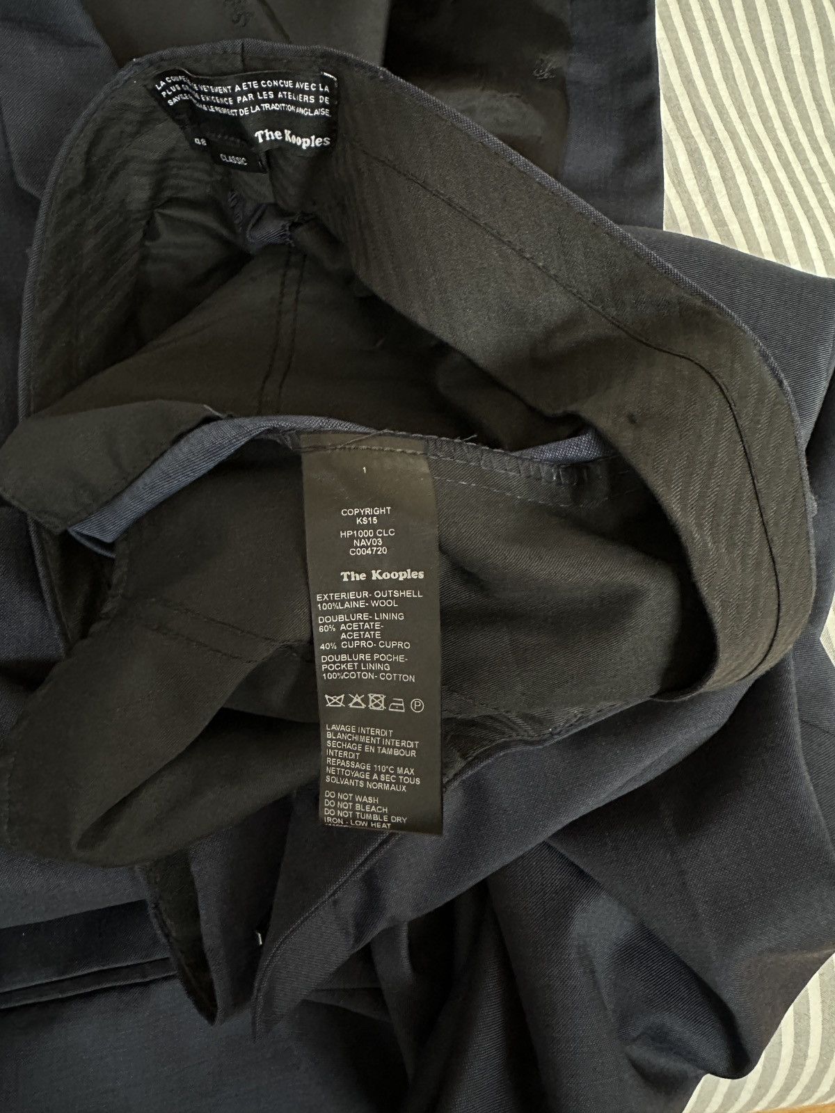 The Kooples The Kooples Navy Classic Tailoring Suite Wool 46 Size 46R - 11 Thumbnail
