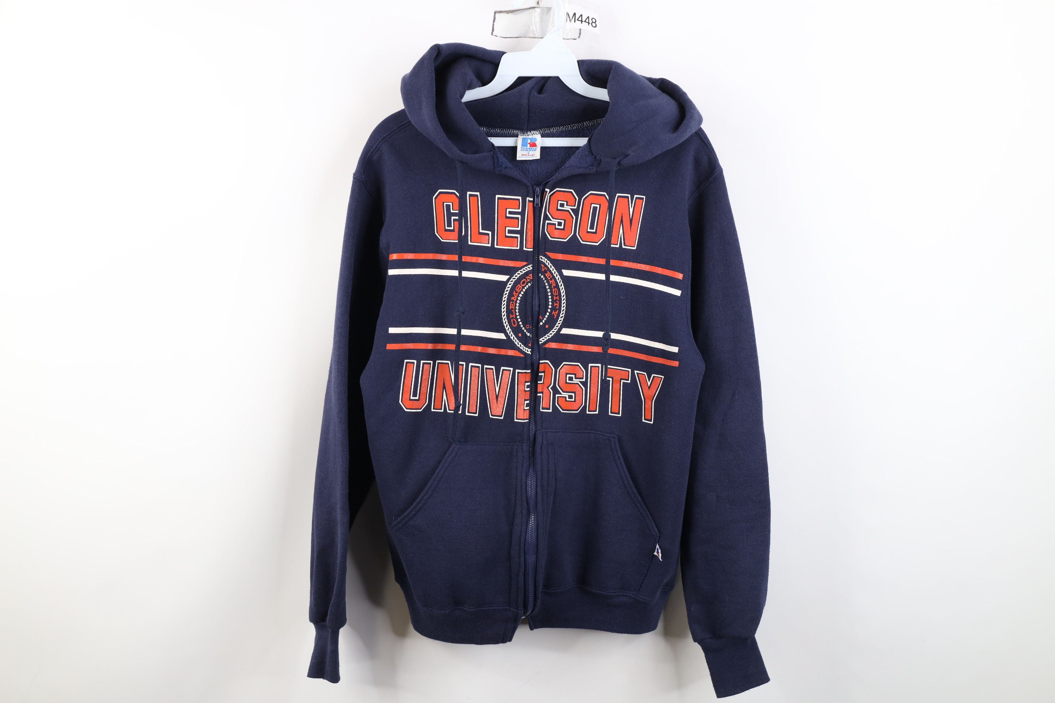 Russell Athletic Vintage 80s Russell Athletic University Full Zip Hoodie USA Size US S / EU 44-46 / 1 - 1 Thumbnail