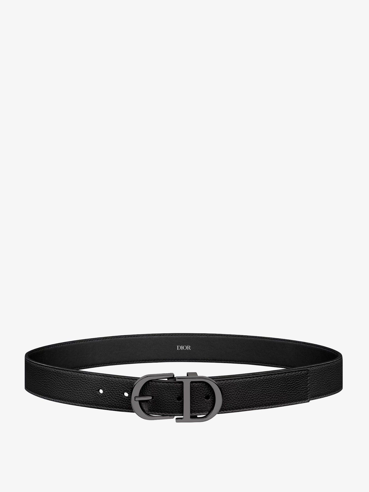 Dior Leather Belt With Metal Cd Logo Size ONE SIZE - 1 Thumbnail