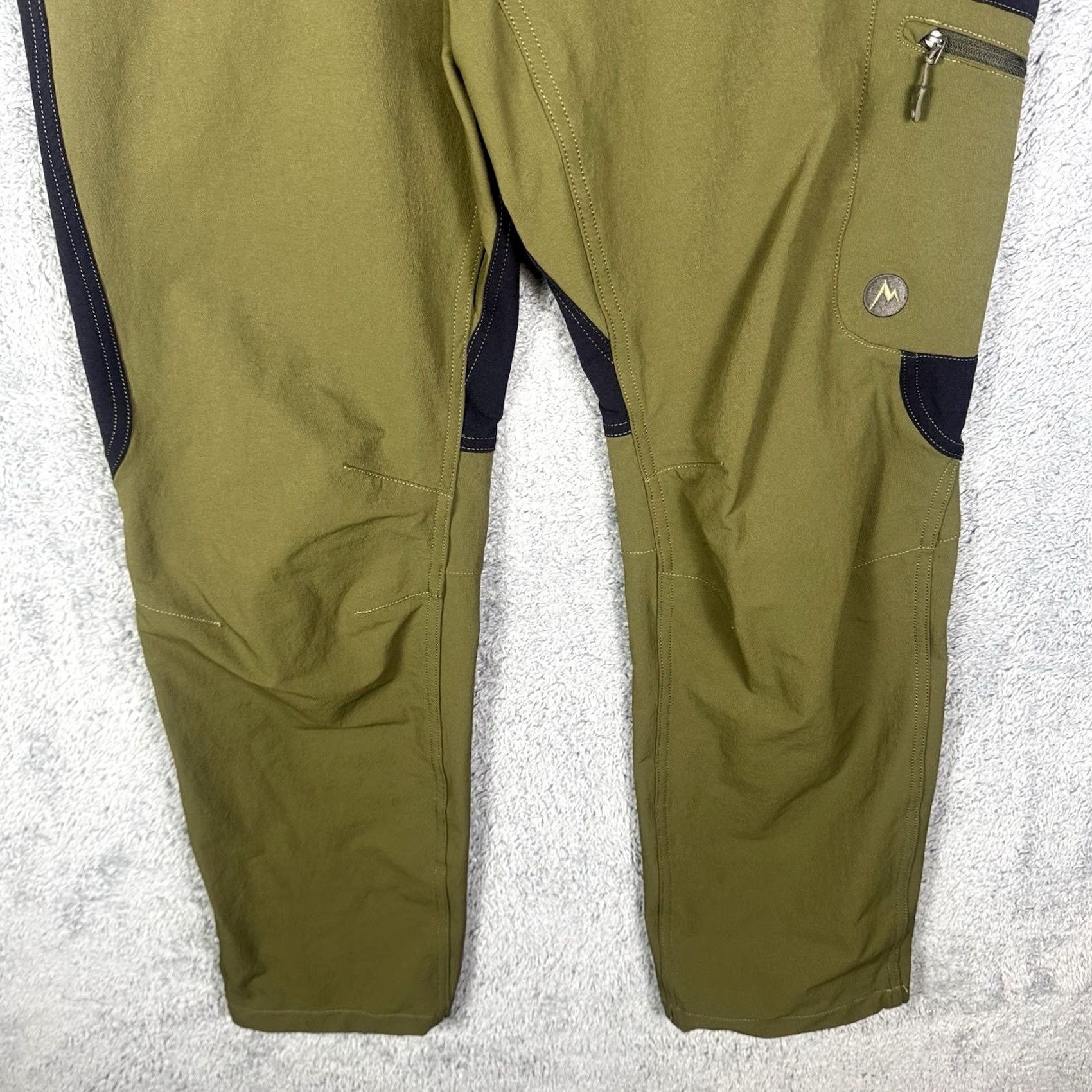 Marmot Marmot Pants Mens L 30x30 Softshell Tech Cargo Belted Olive Highland Performance Size US 33 - 5 Thumbnail