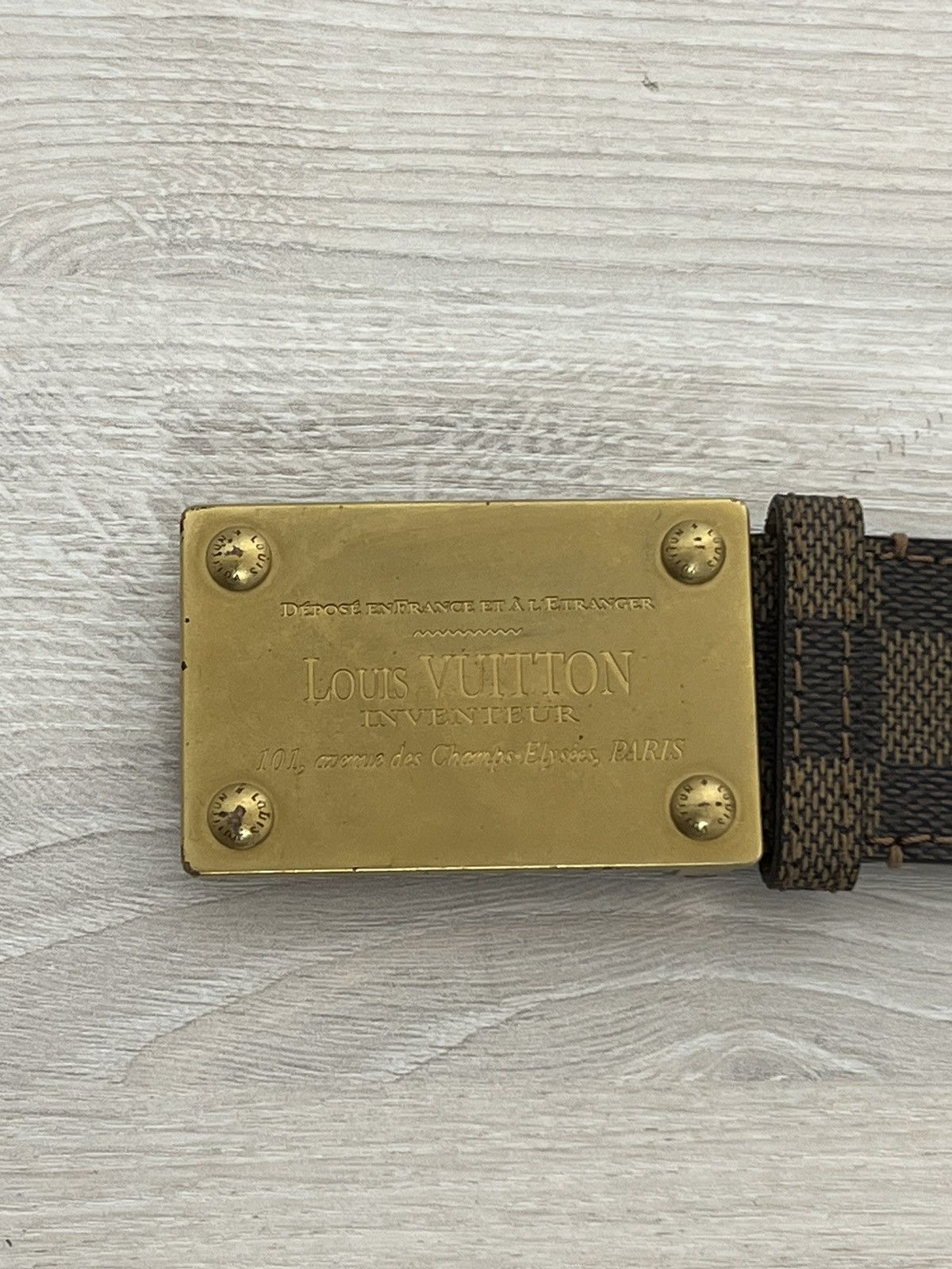 Louis Vuitton Louis Vuitton Damier Inventeur Belt Size ONE SIZE - 8 Thumbnail