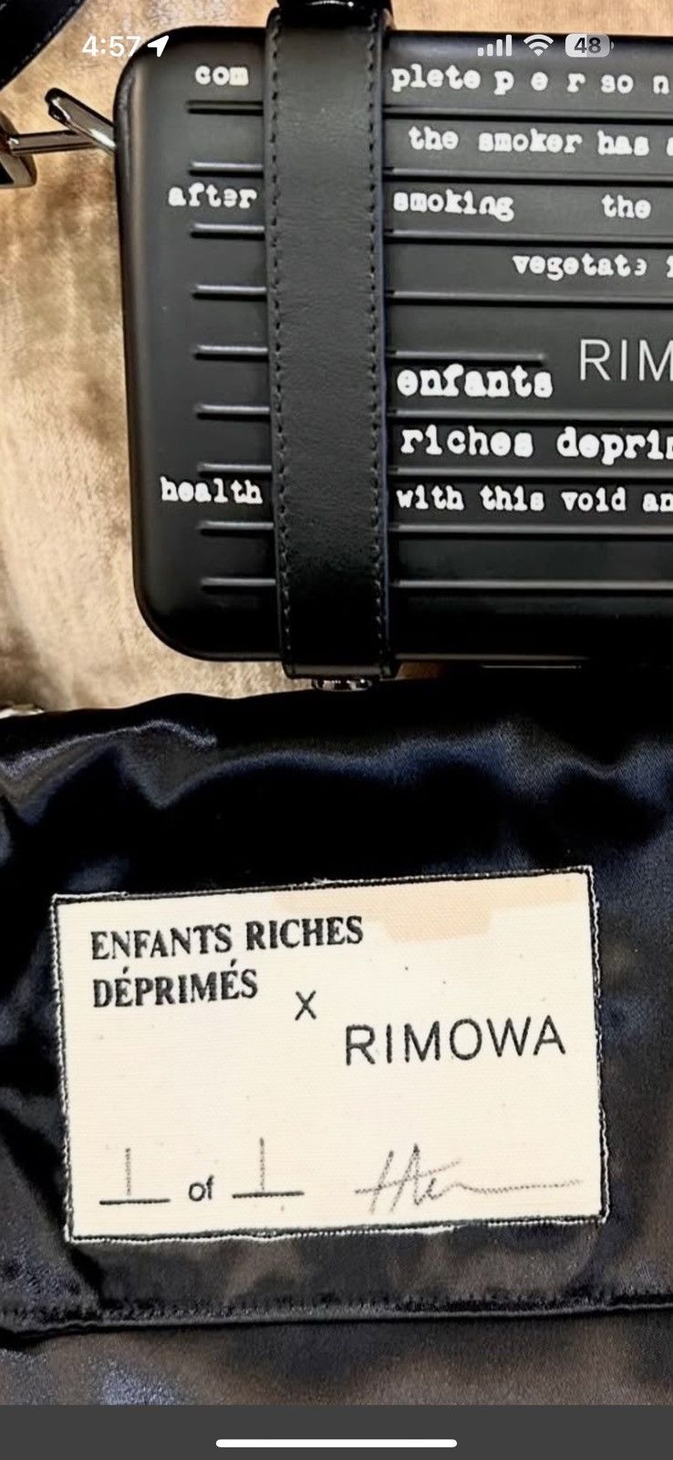 Enfants Riches Deprimes × Rimowa 1/1 ERD RIMOWA BAG 4Gseller Size ONE SIZE - 6 Thumbnail