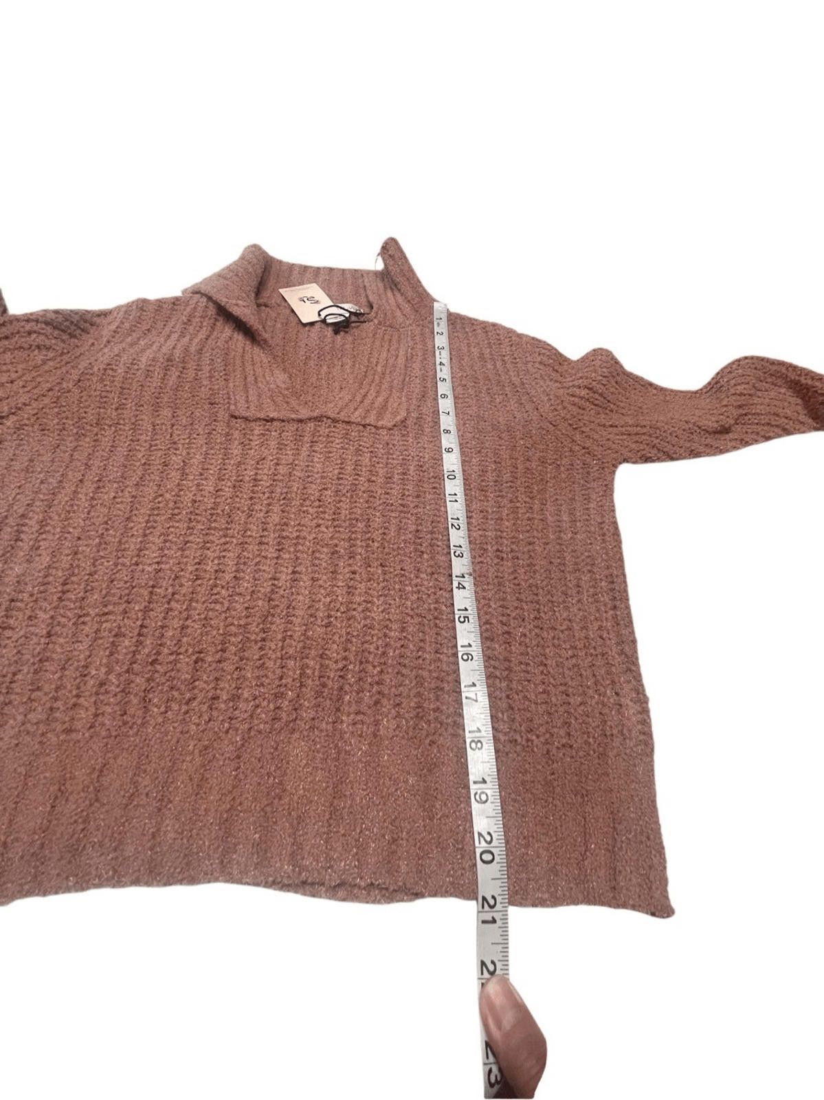 Designer Sincerely Jules collared / V Neck Sweater Sz XS Size XS / US 0-2 / IT 36-38 - 6 Thumbnail