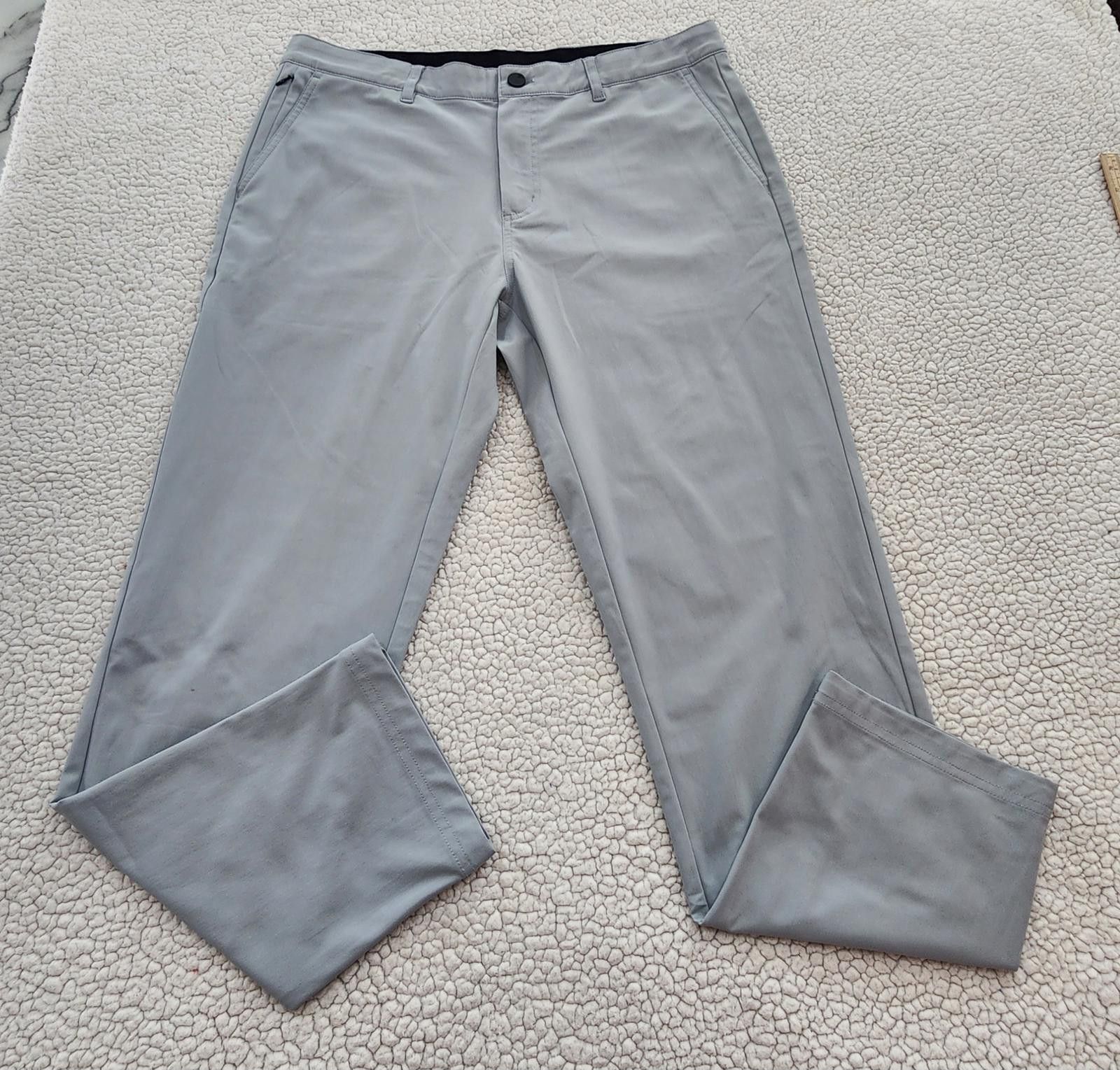 Other 01.ALGO Performance Pants Men 34x28 Light Gray Stretch Golf Size US 34 / EU 50 - 3 Thumbnail