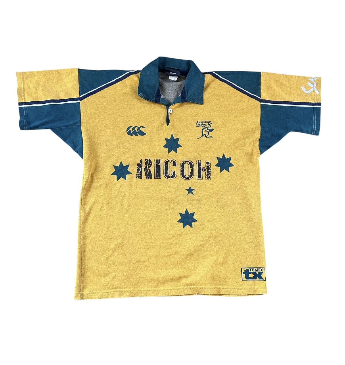 Canterbury of New Zealand Vtg australian rugby 2001 Ricoh seven canterbury temex Size US L / EU 52-54 / 3 - 1 Thumbnail