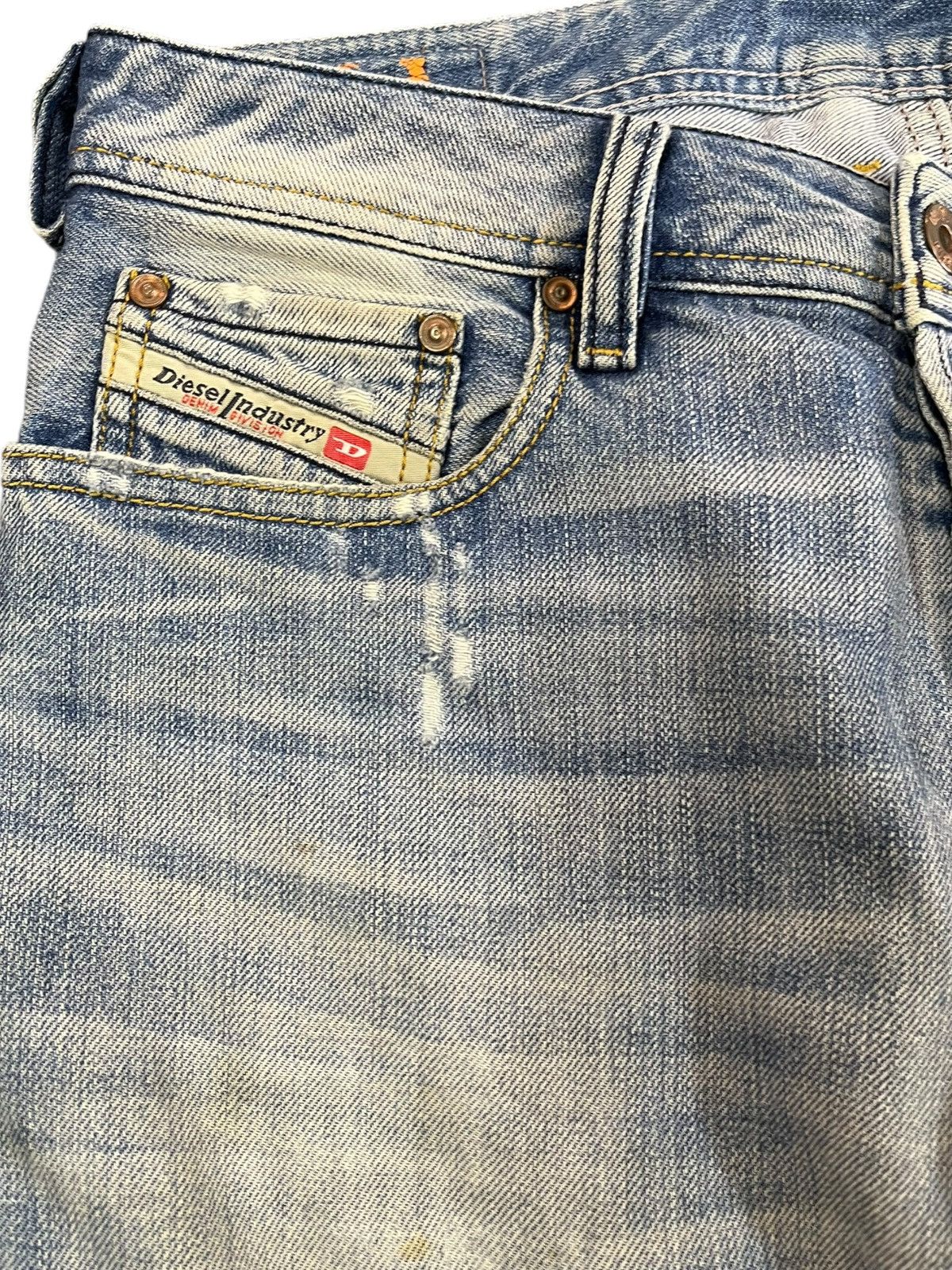 Diesel Vintage Diesel Zatiny Flare Mudwash Distressed Denim Size US 31 - 3 Thumbnail