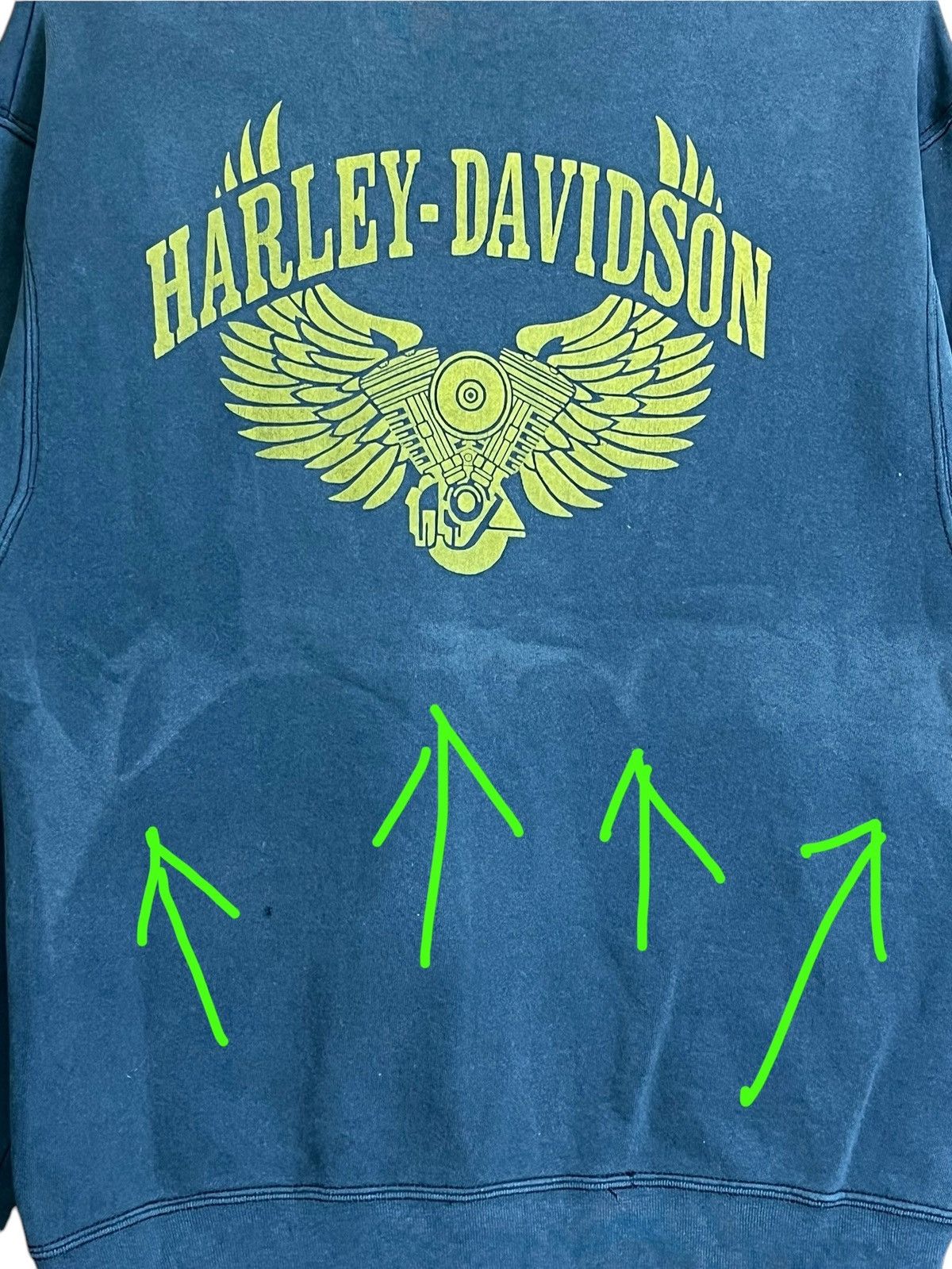 Harley Davidson SICK🔥VINTAGE 90s HARLEY DAVIDSON FLAME DISTRESSED SWEATS Size US L / EU 52-54 / 3 - 12 Thumbnail