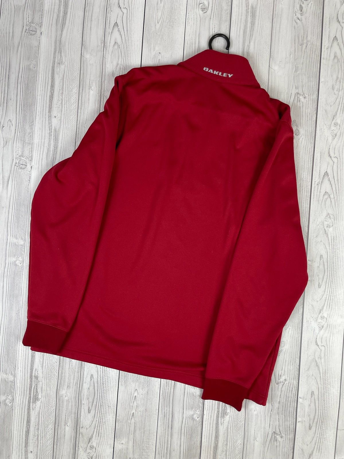 Oakley Vintage Oakley red zip 1/4 sweatshirt size XL logo Size US XL / EU 56 / 4 - 6 Thumbnail