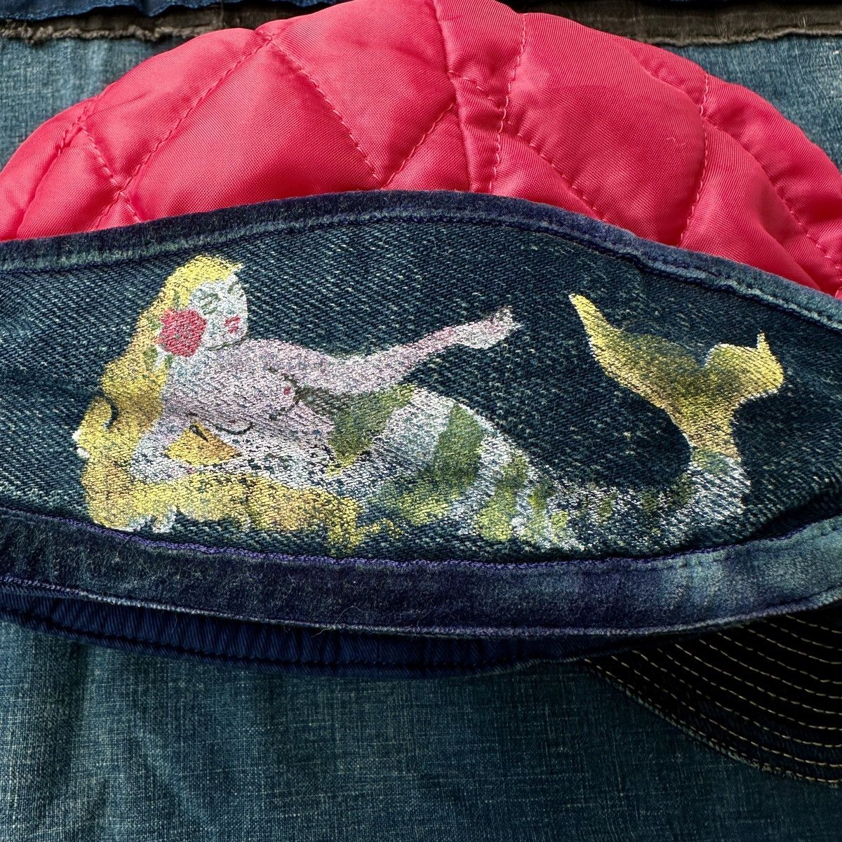 Kapital Kapital Mermaid painting quilted Mechanic Watch Cap Beanie Size ONE SIZE - 3 Thumbnail