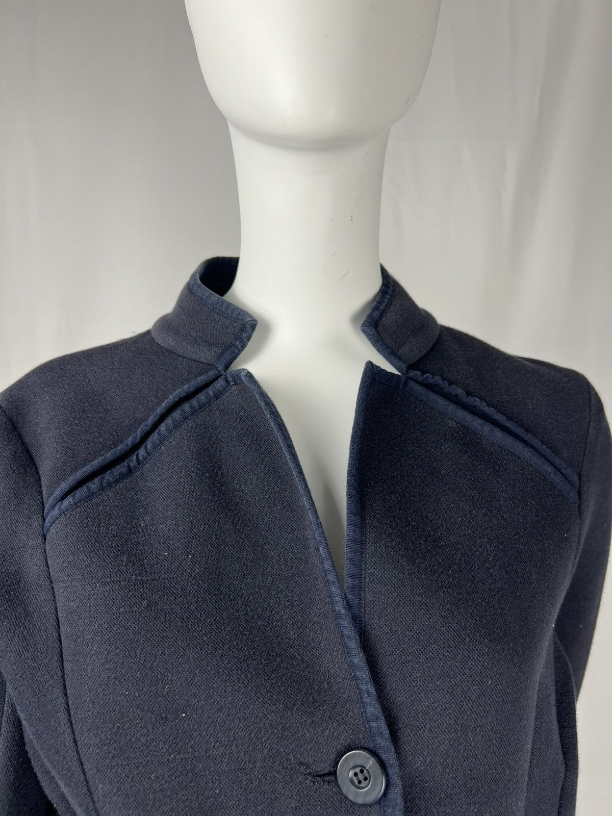Marithe + Francois Girbaud 2000s Marithé + François Girbaud Cotton Blazer Size M / US 6-8 / IT 42-44 - 2 Thumbnail