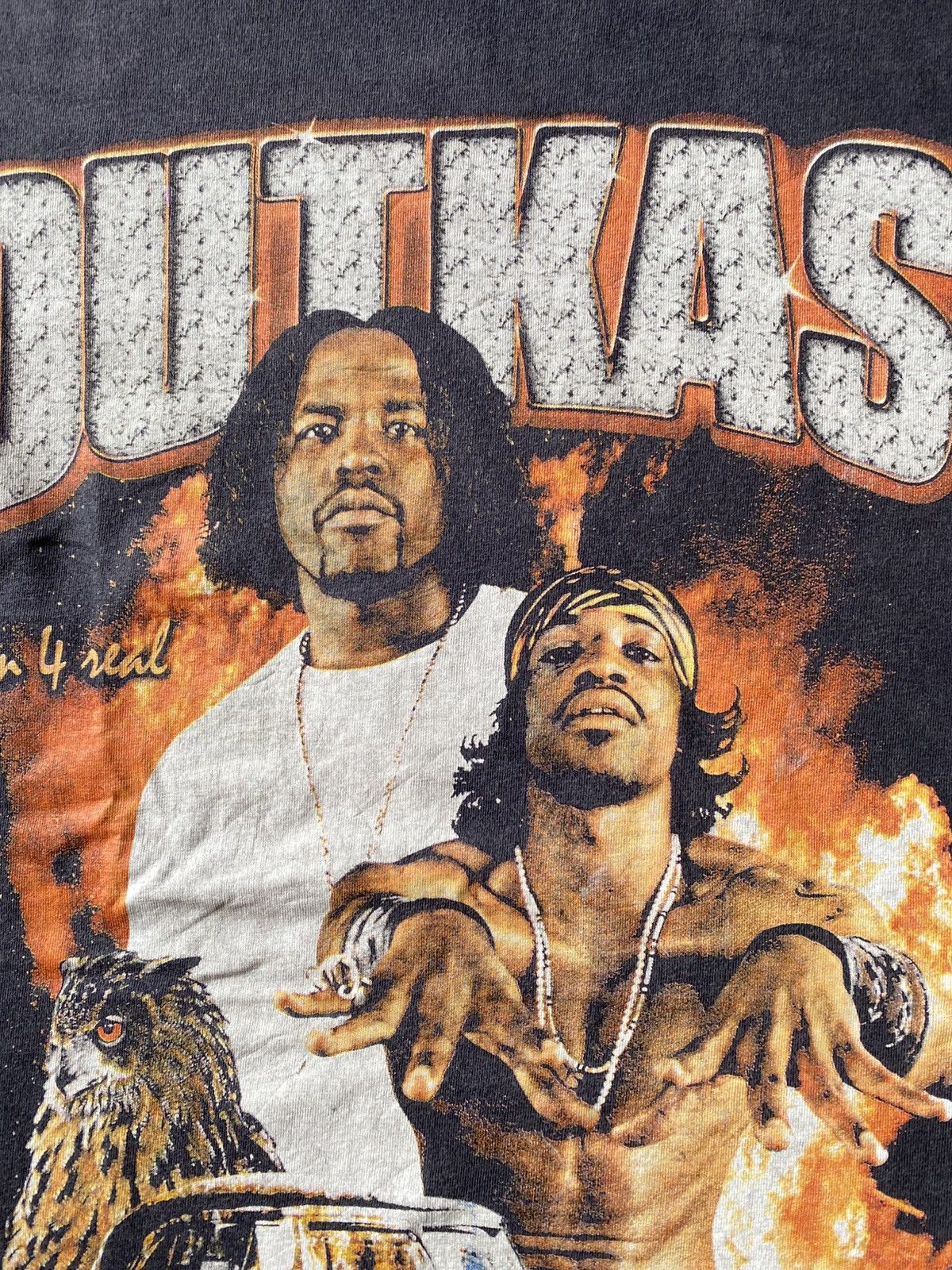 Rap Tees Outkast Andree 3000 Washed Rap tee Size US L / EU 52-54 / 3 - 3 Thumbnail