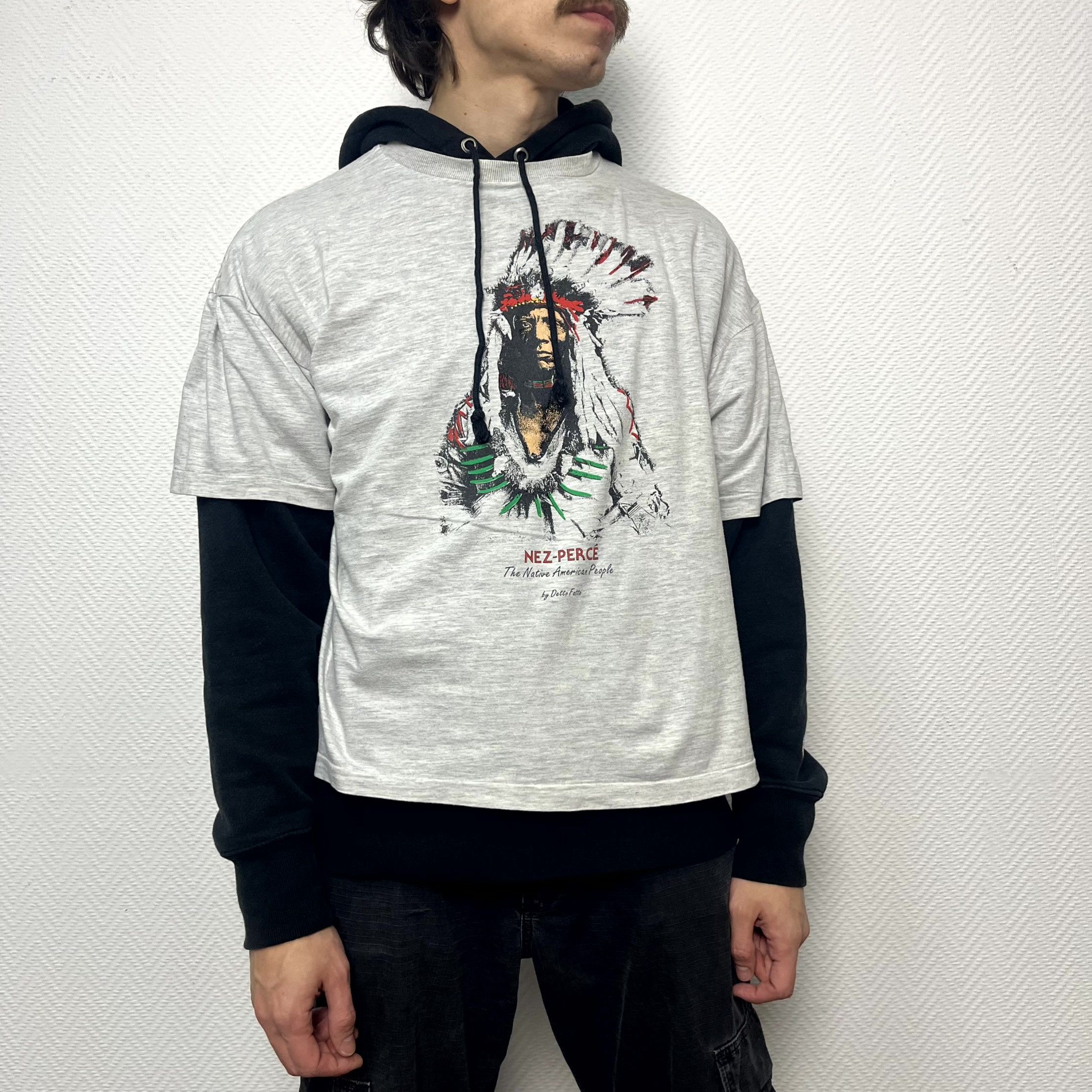 Vintage Vintage Native American Grey Boxed T-Shirt Size M Size US M / EU 48-50 / 2 - 8 Thumbnail
