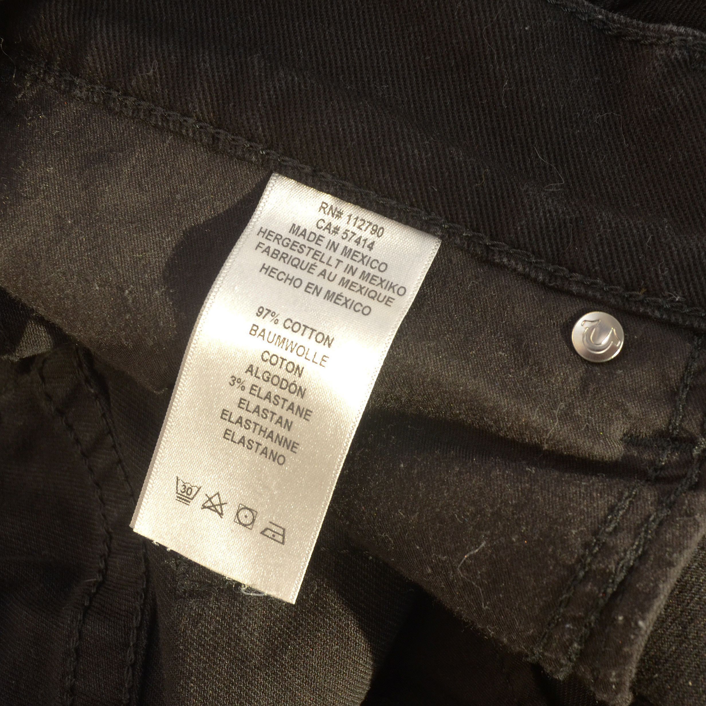 True Religion True Religion Rocco Relaxed Skinny jeans y2k black denim Size US 30 / EU 46 - 11 Thumbnail