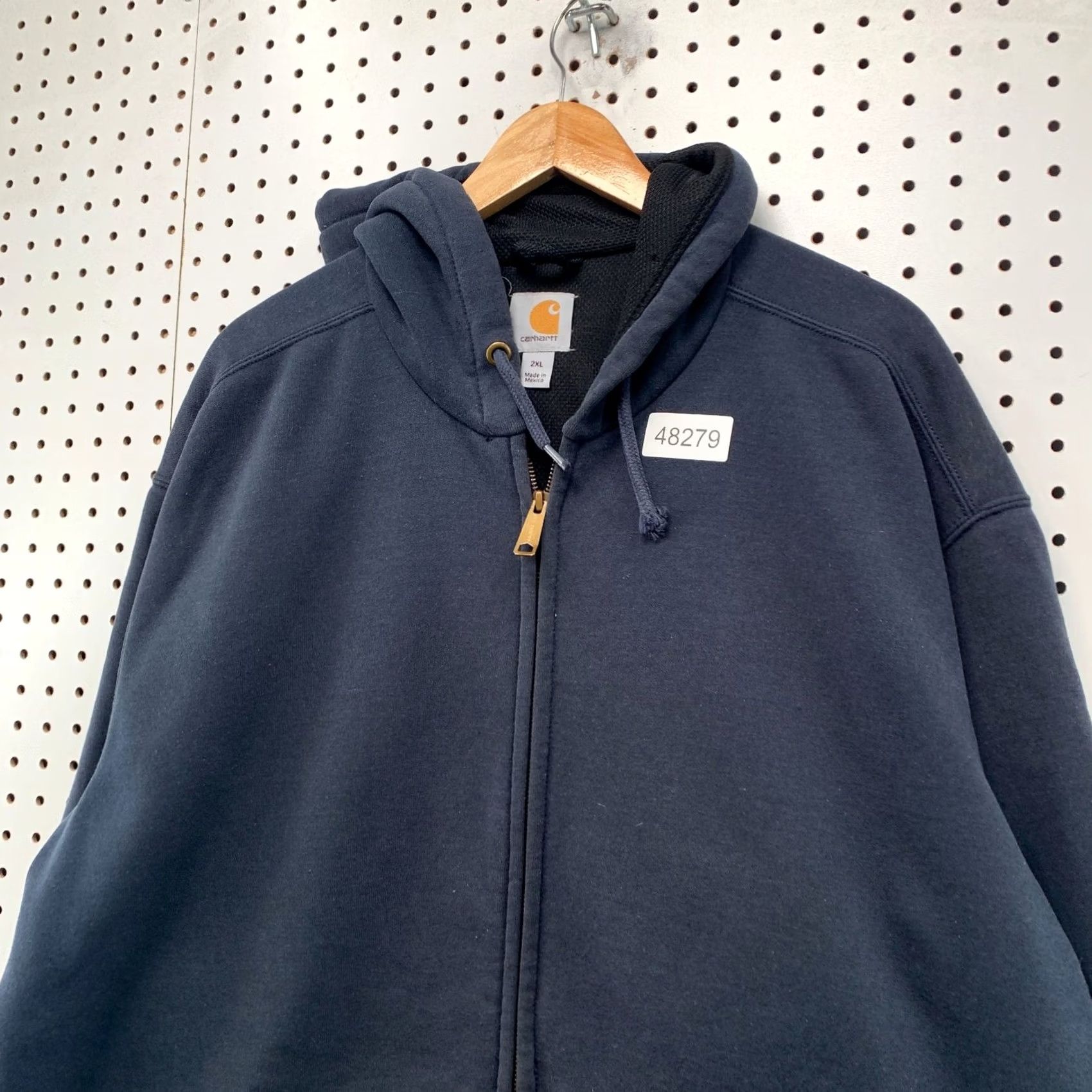 Carhartt Carhartt Hoodie Sweatshirt Mens 2XL Thermal Lined Heavyweight Workwear Zip Up Beige Size US XXL / EU 58 / 5 - 4 Thumbnail