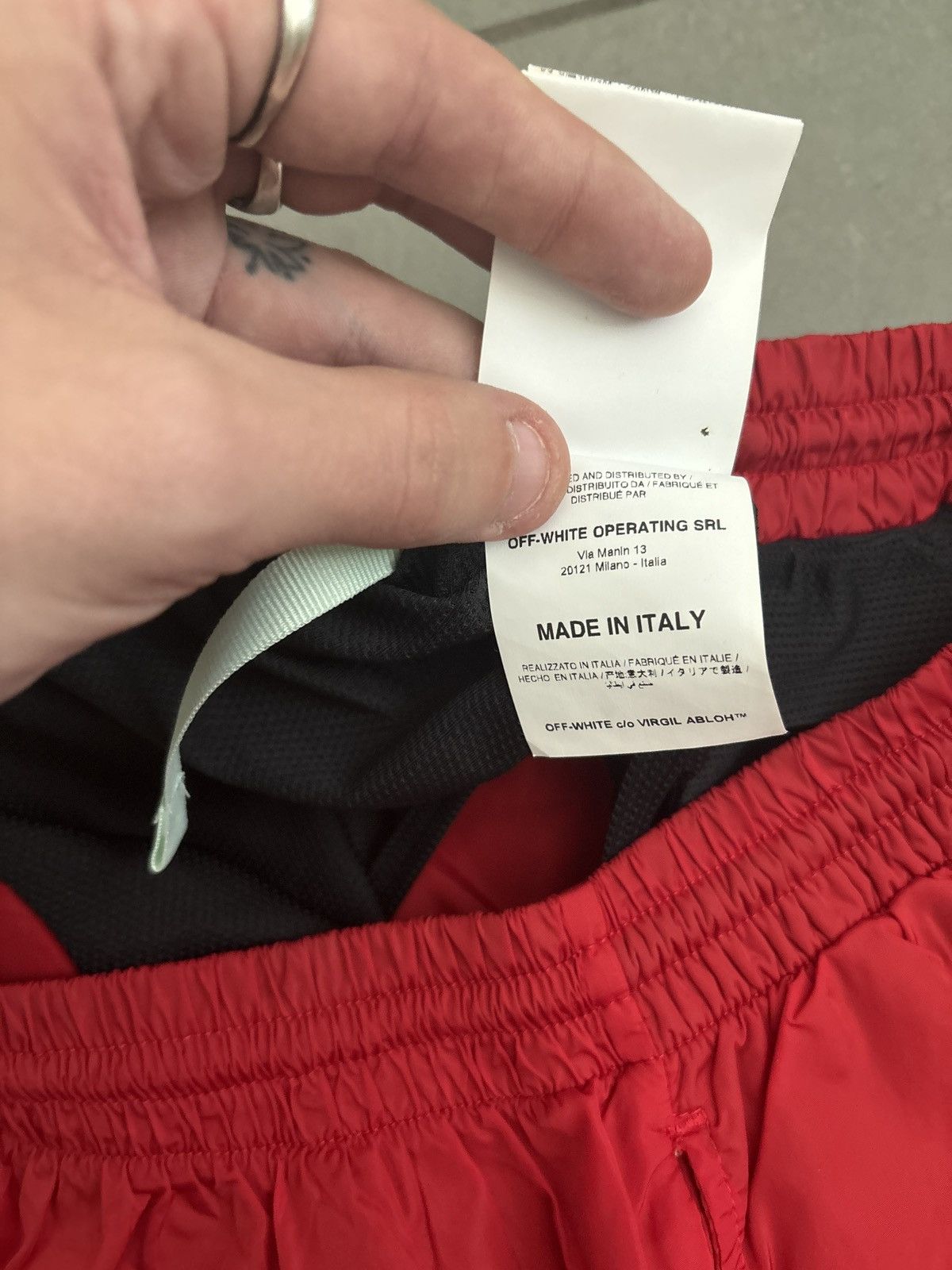 Off-White Off-White mona lisa swim trunks/athletic shorts Size US 31 - 4 Thumbnail