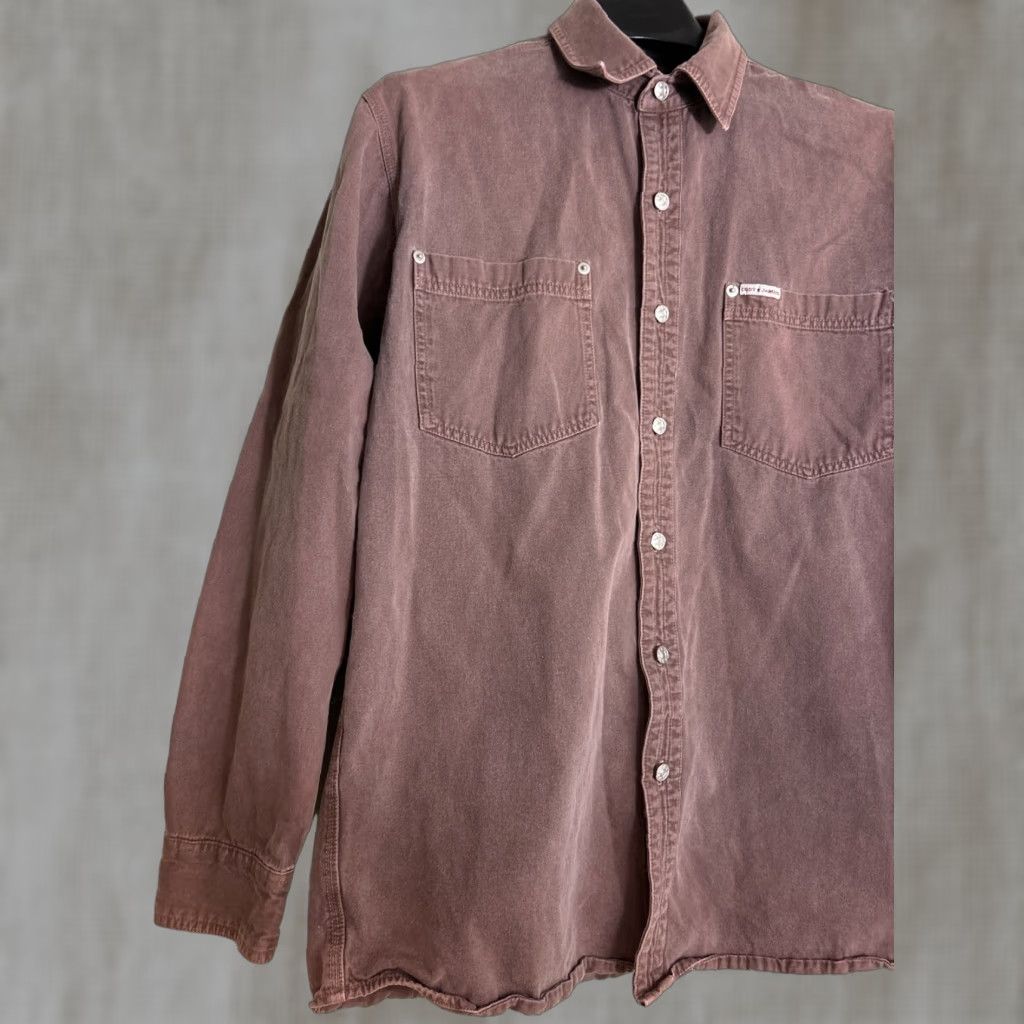 Cody James Cody James Mens Button-Up Shirt Long Sleeve Brown Metal Buttons M Size US M / EU 48-50 / 2 - 1 Thumbnail