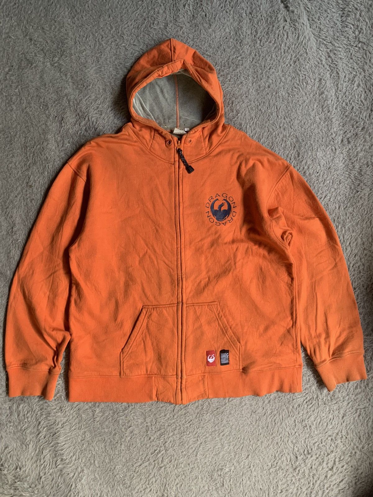 Vintage Dragon Skateboards Zip Hoodie