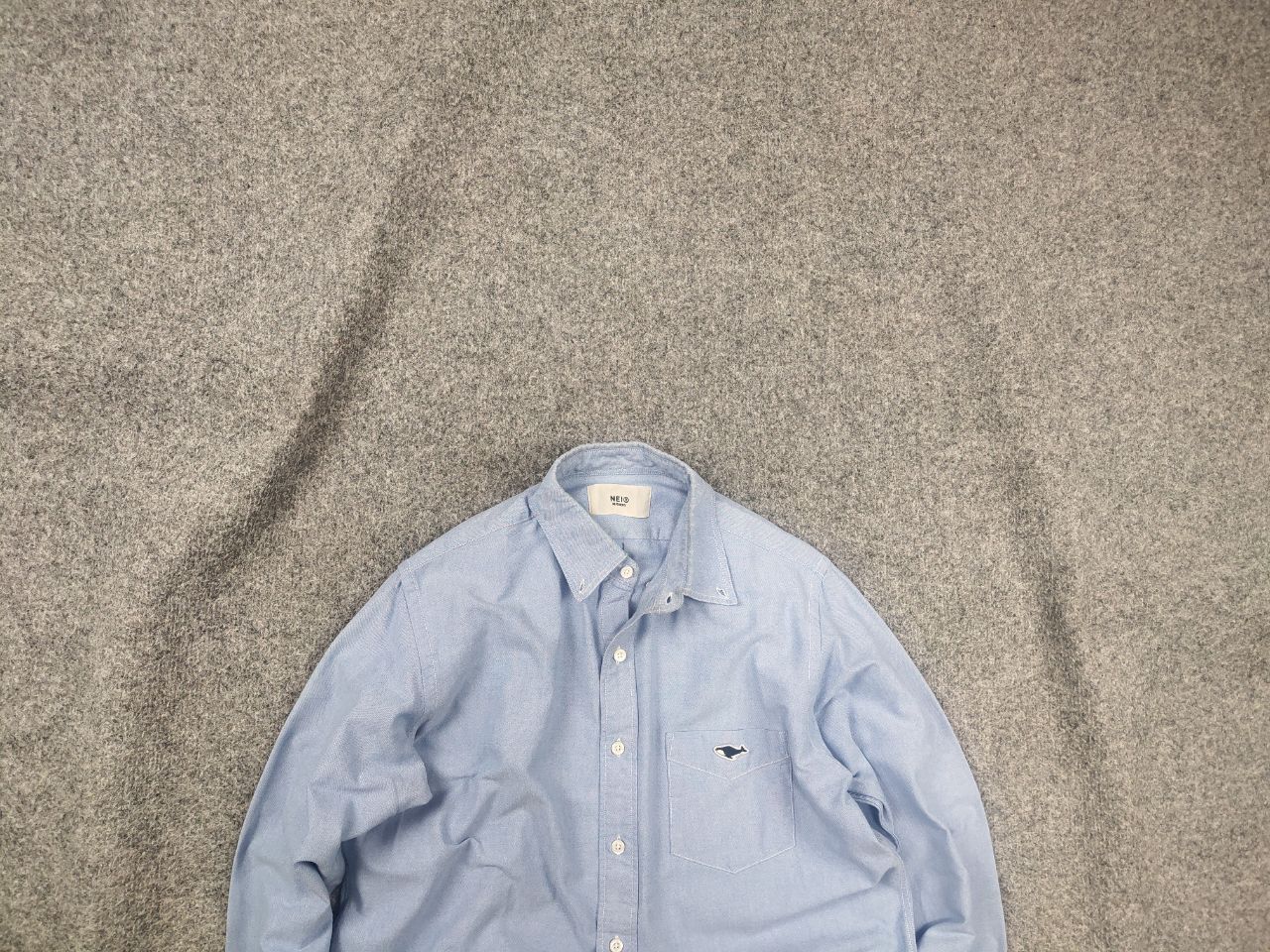 Japanese Brand Neithers Japan Design cotton Long Sleeve Button Shirt logo Size US L / EU 52-54 / 3 - 1 Thumbnail