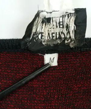 Japanese Brand Crazy Vintage Place Vendome leather Knit Crewneck Sweater Size US L / EU 52-54 / 3 - 9 Thumbnail