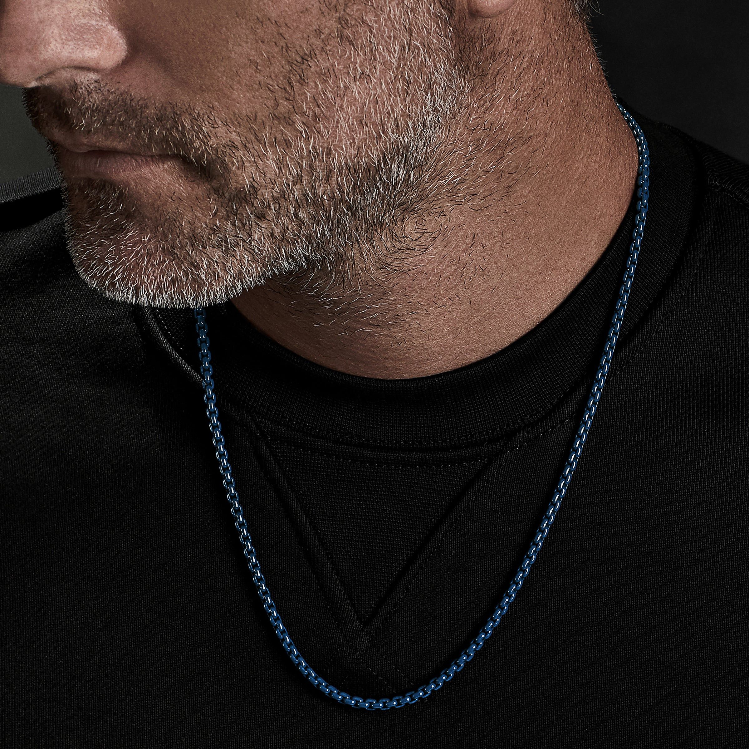David Yurman o1w1db10526 CH0443M Size:10/Chain Necklace in Silver/Blue Size ONE SIZE - 3 Thumbnail