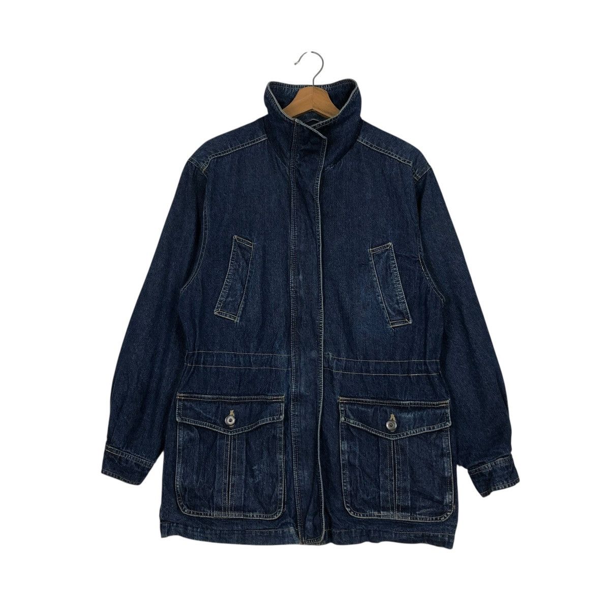 Japanese Brand 🔥VINTAGE BIKER DENIM JACKET BLANKET PACIFIC ISSEY MIYAKE Size US S / EU 44-46 / 1 - 4 Thumbnail