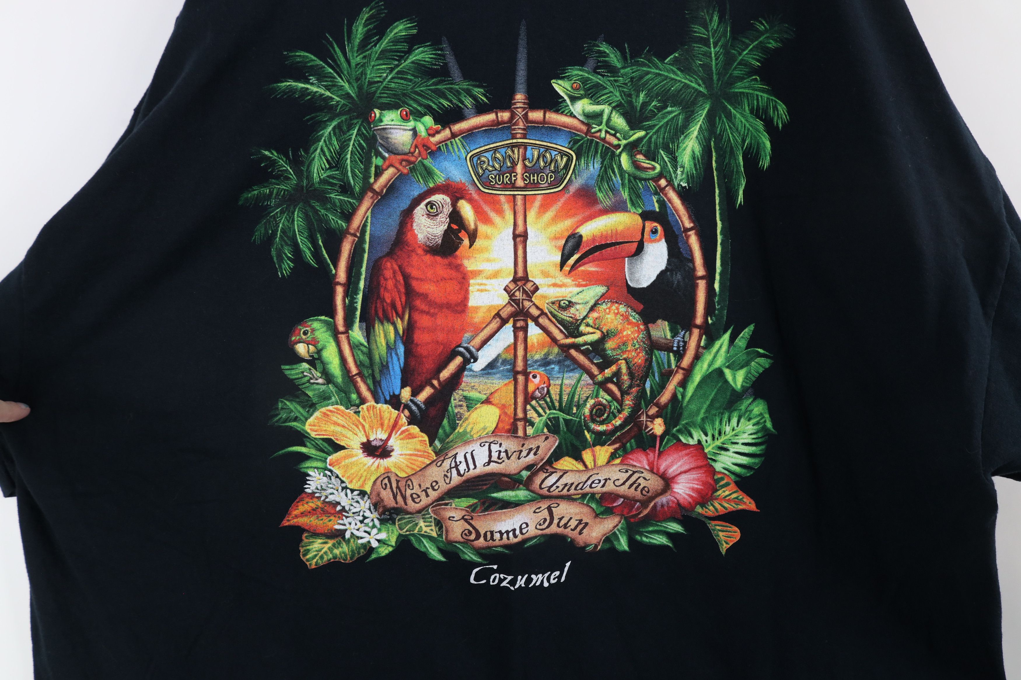 Ron Jon Surf Shop × Vintage Vintage Ron Jon Surf Shop Out Cozumel Mexico T-Shirt Black Size US XXL / EU 58 / 5 - 9 Thumbnail
