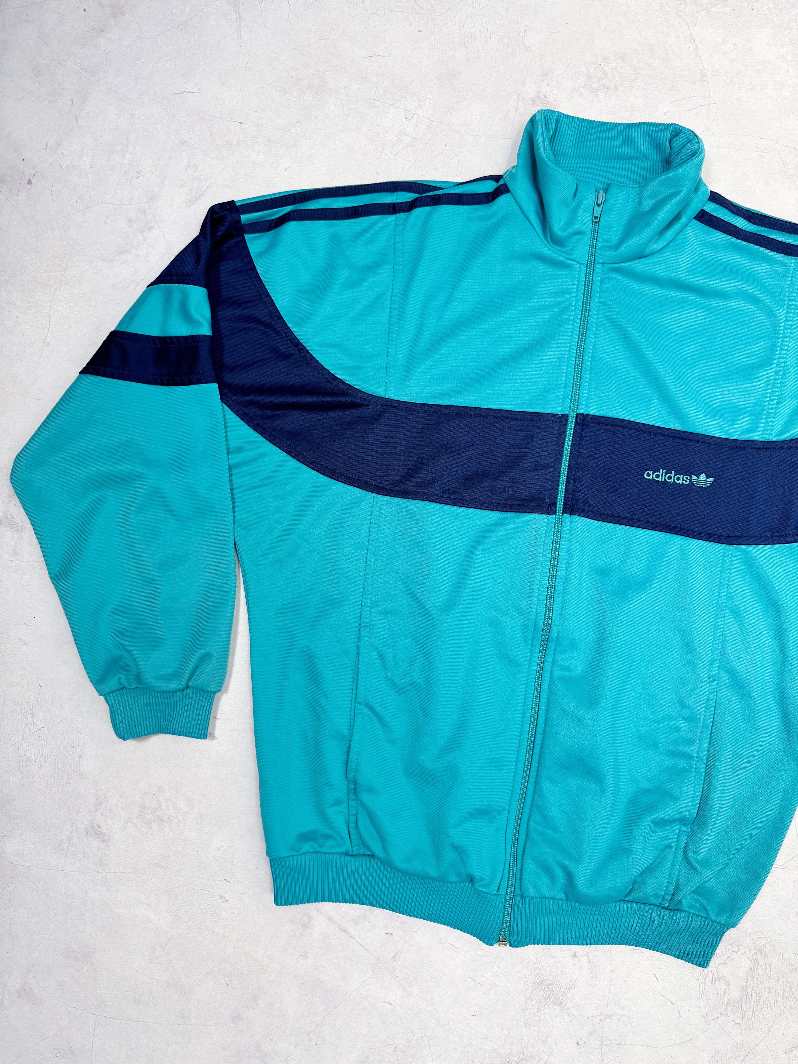 Adidas × Vintage Vintage Adidas Track Jacket SINGAPORE Aquamarine Blue Size US M / EU 48-50 / 2 - 6 Thumbnail