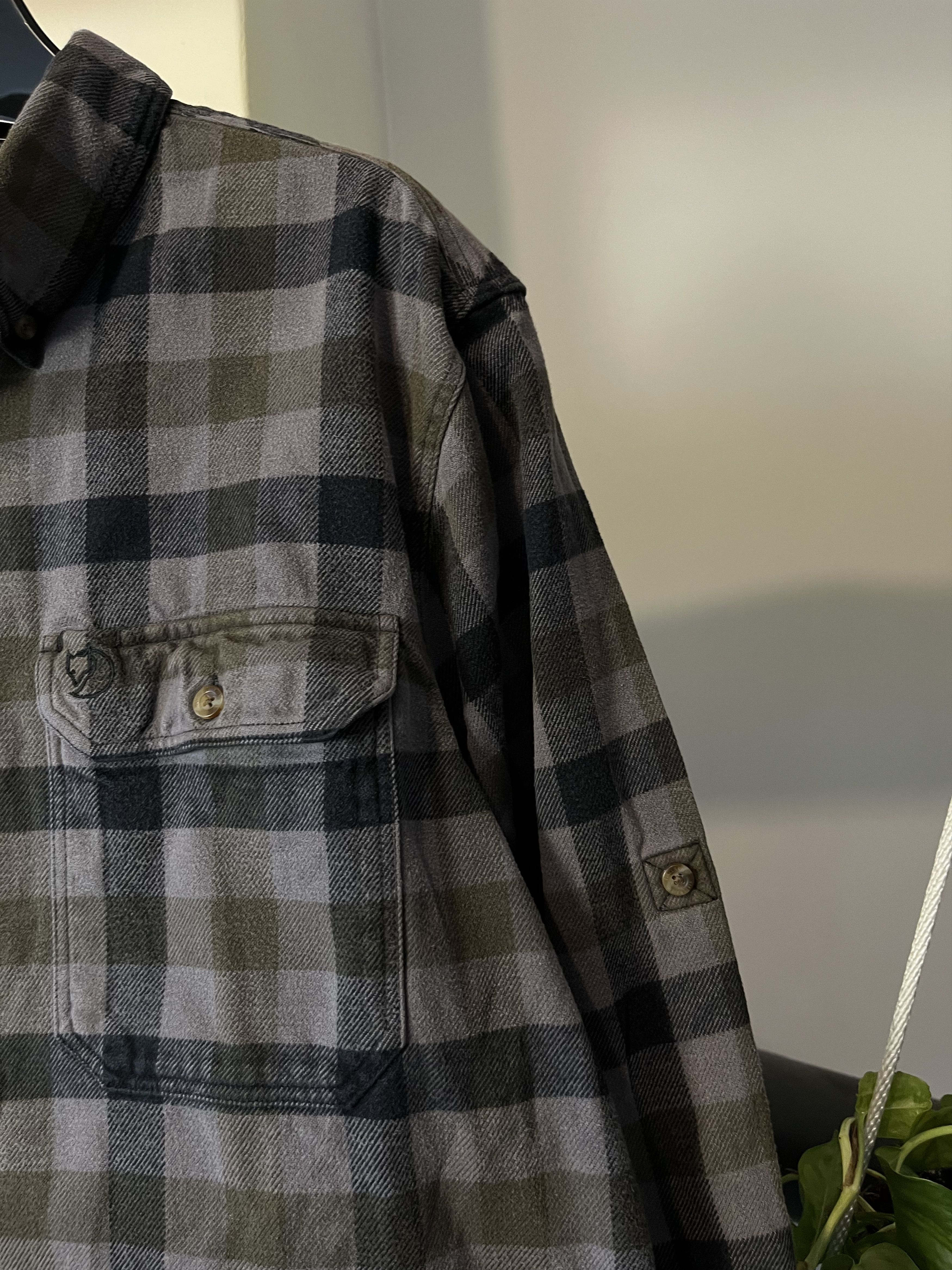 Fjallraven × Vintage Fjallraven Flannel Shirt Embroidered Logo Shirt Size US XXL / EU 58 / 5 - 4 Thumbnail