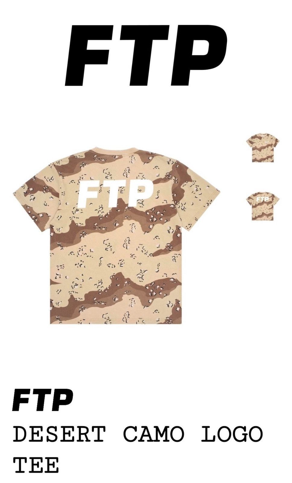 Fuck The Population FTP desert camo tee L Size US L / EU 52-54 / 3 - 3 Thumbnail
