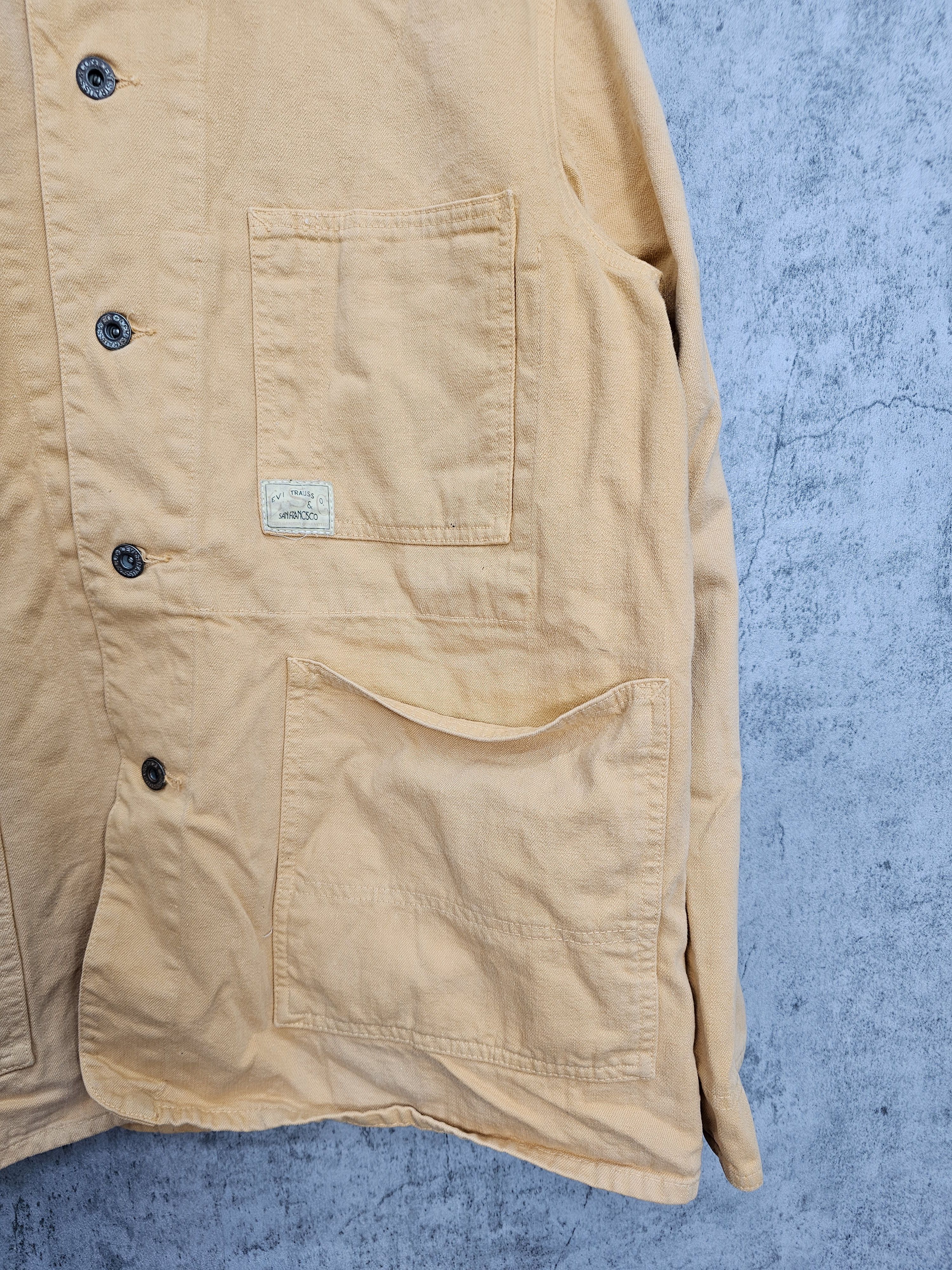 Levi's Vintage LEVIS Faded Workwear Orange Button Up Jacket J0060 Size US M / EU 48-50 / 2 - 2 Thumbnail