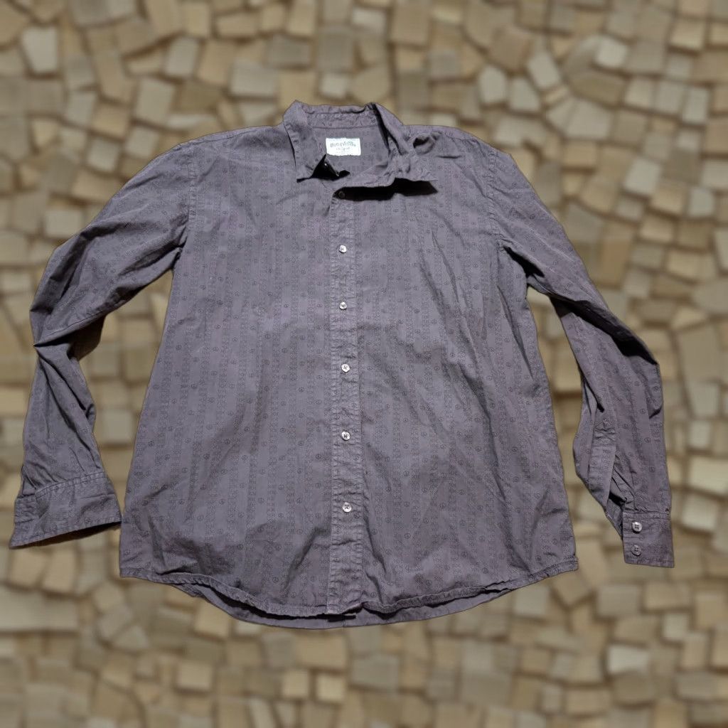 Life is Good Life is Good Shirt Button Up Men's Large Brown Black Good Vibes Size US L / EU 52-54 / 3 - 1 Thumbnail