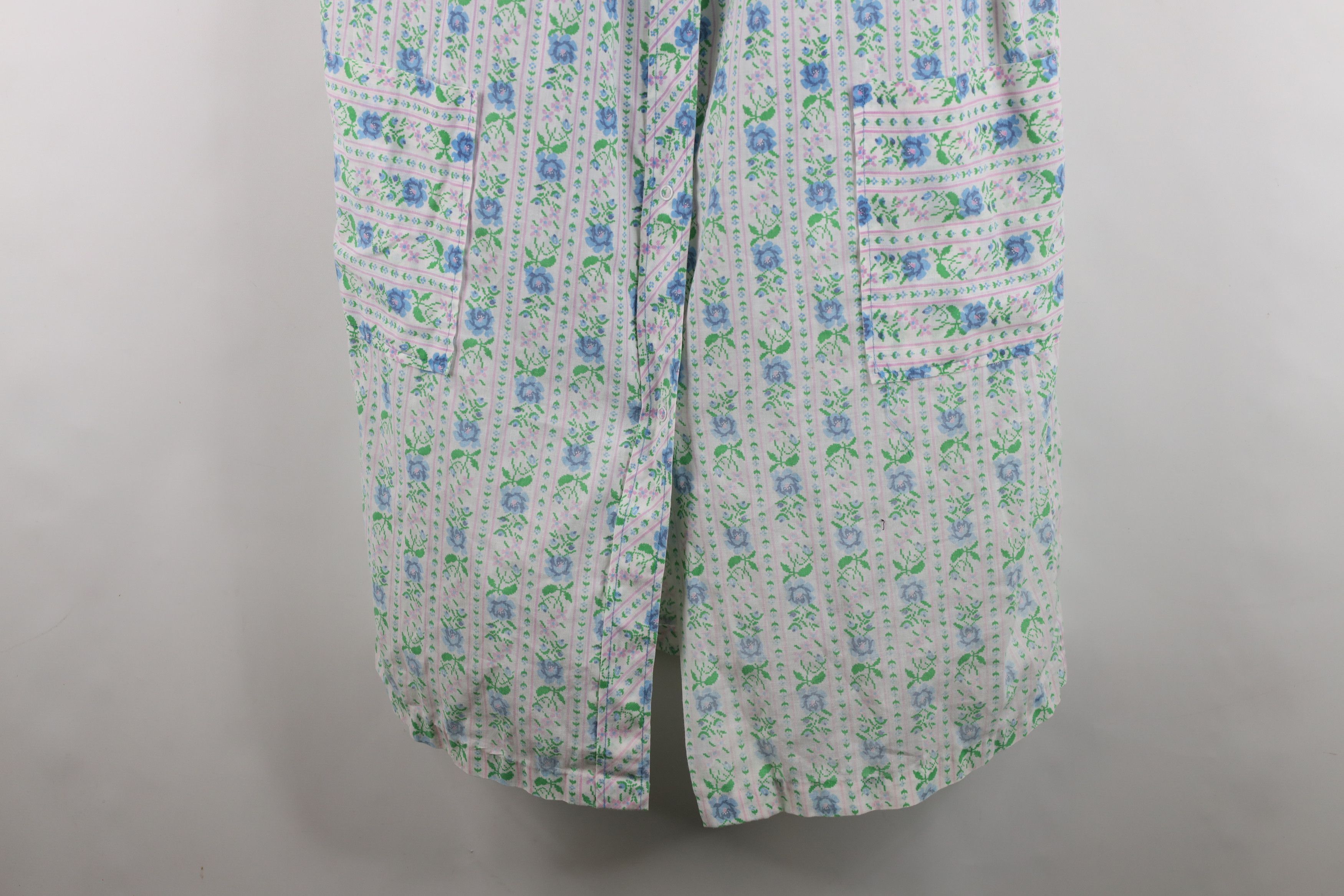 Vintage Vintage 70s Streetwear Snap Button Night Sleep Gown Shirt Size XL / US 12-14 / IT 48-50 - 4 Thumbnail