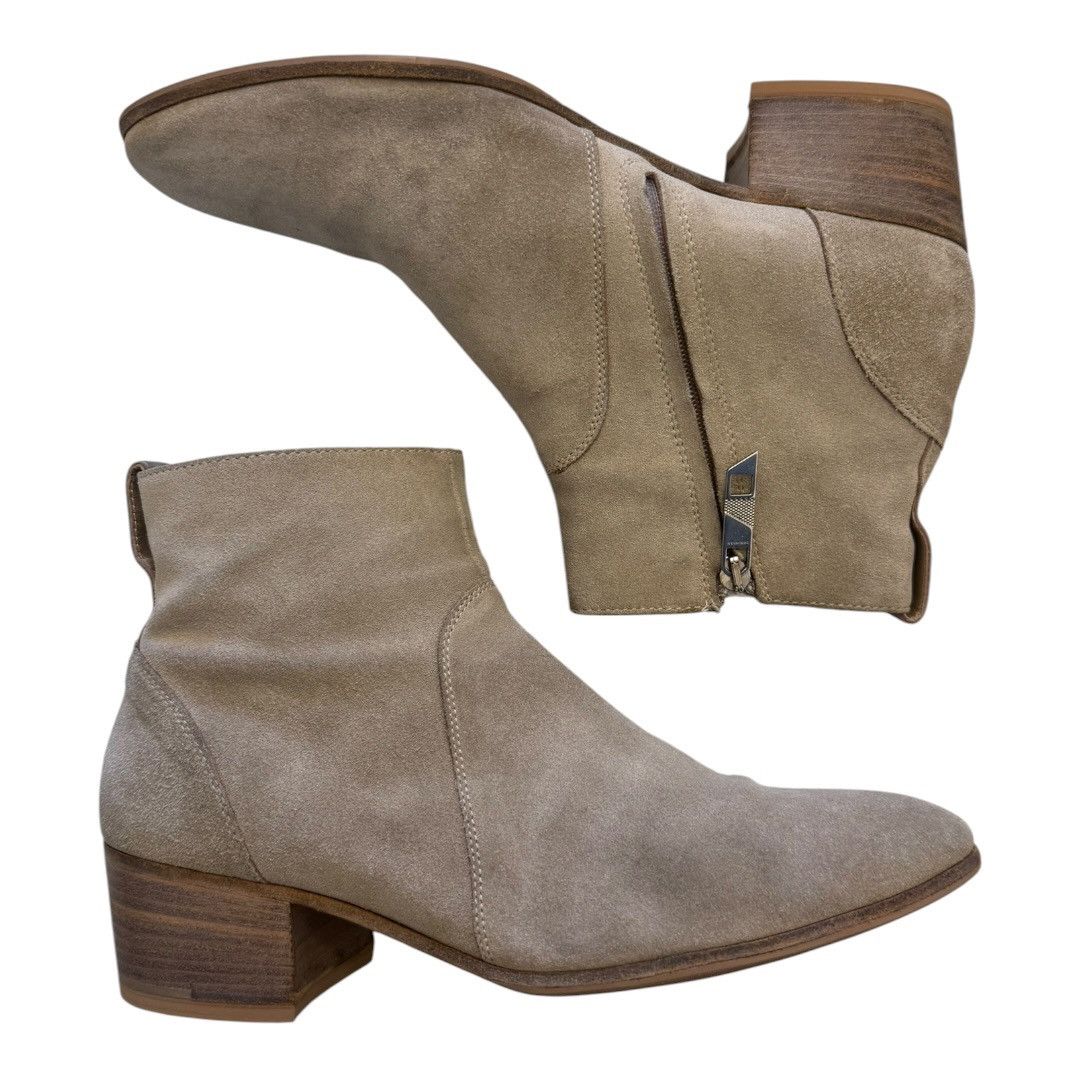 Dior × Hedi Slimane Dior Homme 6.5cm Black Buckle Cuban Heel Boots