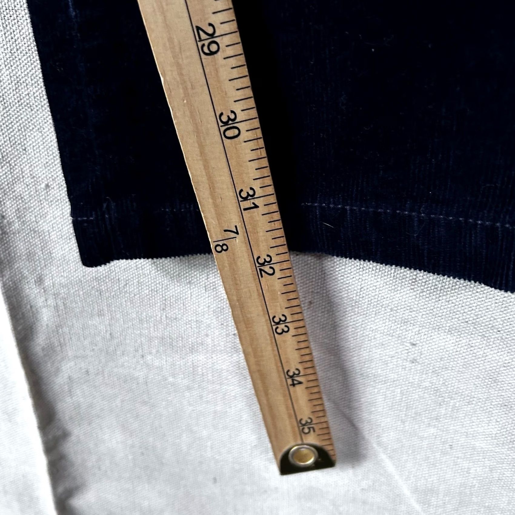 J.Crew J.Crew City Fit Corduroy Pants Navy Blue Straight Leg Women's 27R NEW Size 27" / US 4 / IT 40 - 4 Thumbnail