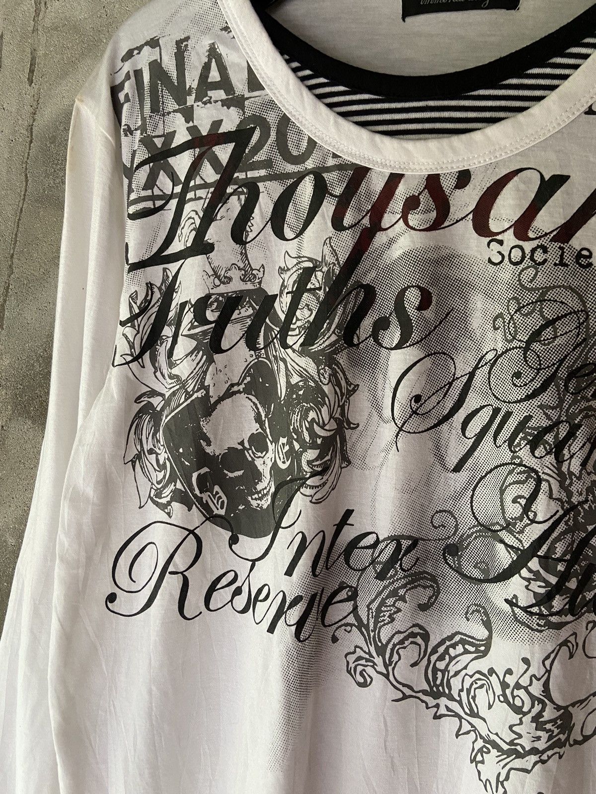 Japanese Brand BEAUMERE SKULL THOUSAND TRUTHS LONG SLEEVE Size US L / EU 52-54 / 3 - 4 Thumbnail