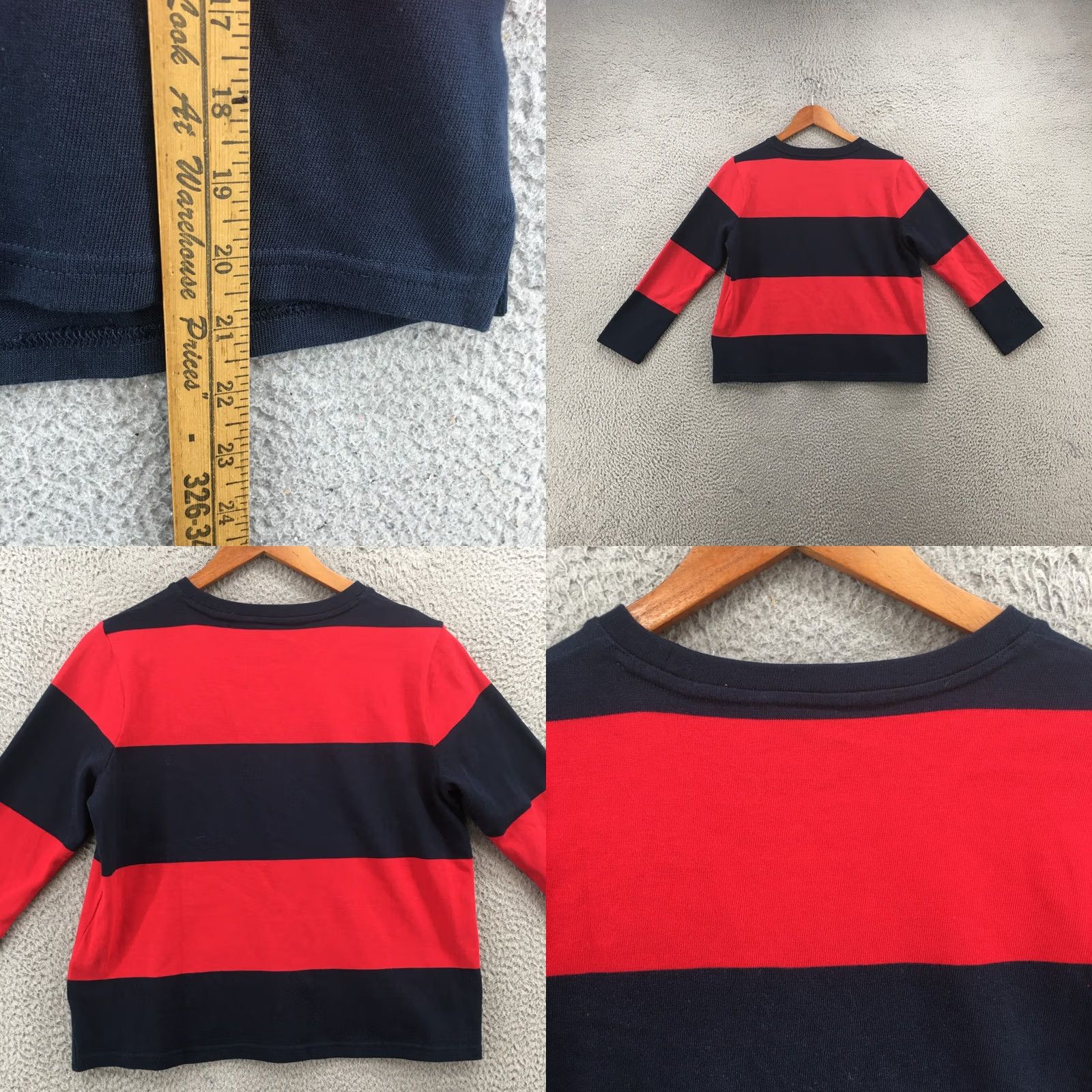 Banana Republic Banana Republic Long Sleeve Tee Top Womens M Blue Striped Cotton Pullover Shirt Size M / US 6-8 / IT 42-44 - 8 Thumbnail