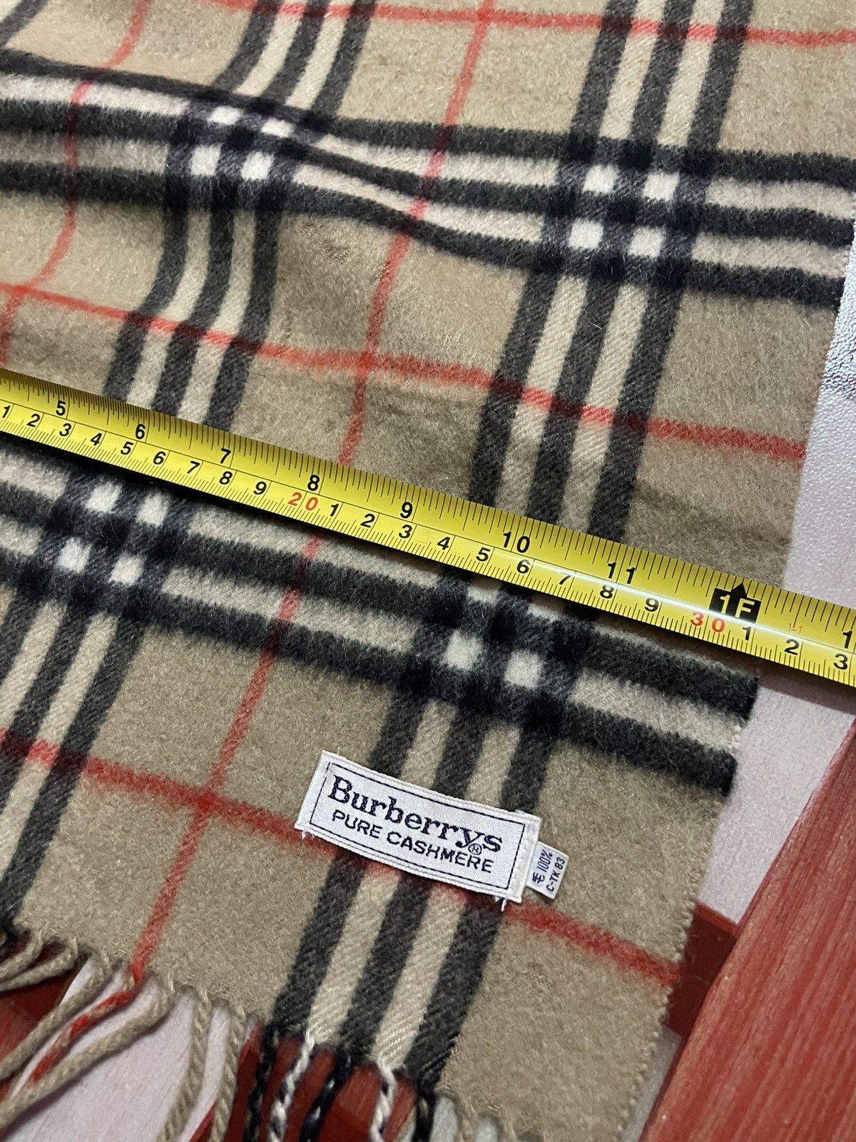 Burberry Burberry Scarf Pure Cashmere Size ONE SIZE - 3 Thumbnail
